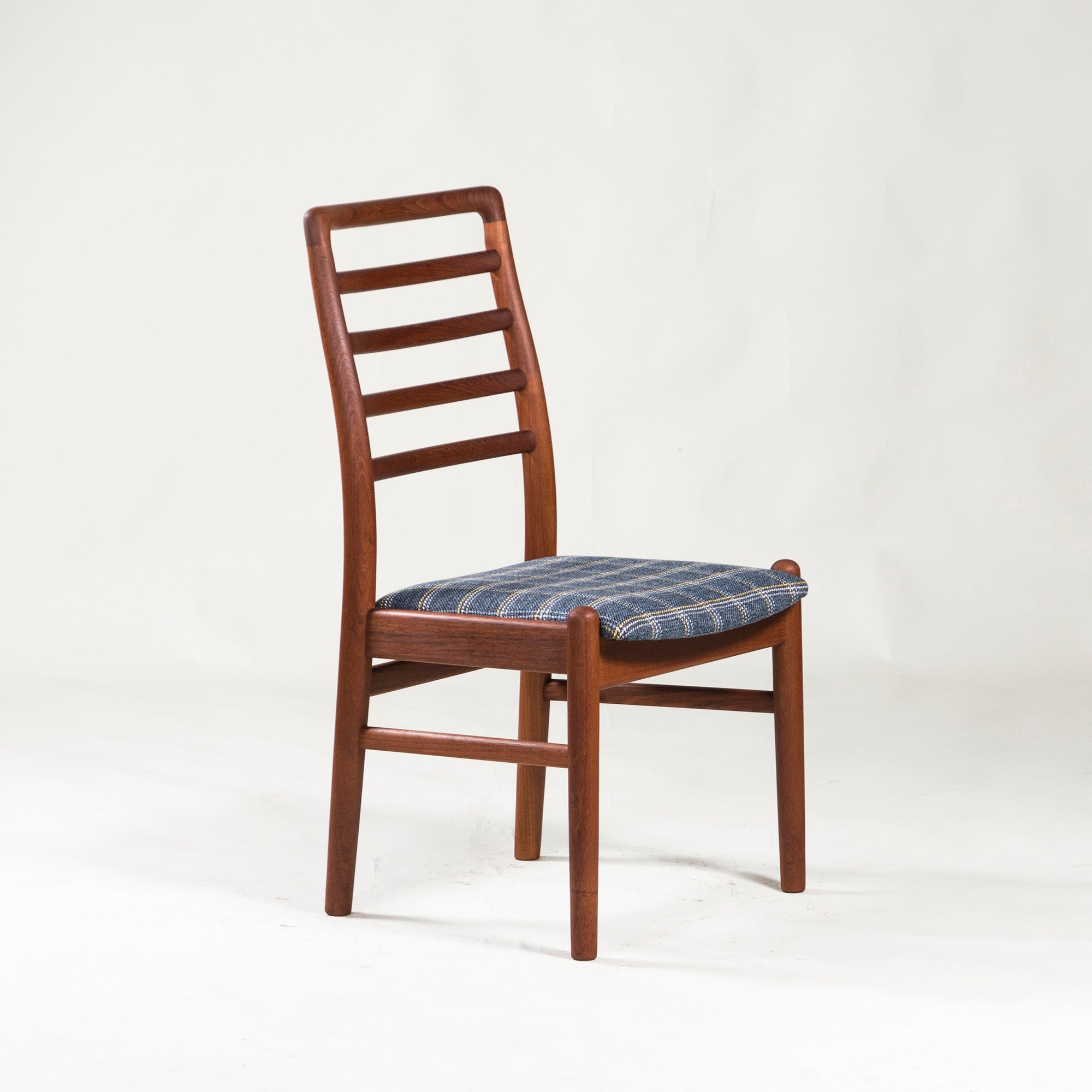 Dining Chair Japanese Vintage Teak Ladder Back Chair (1) Scandinavian Mid-Century High Back Seirin Seisakusho
