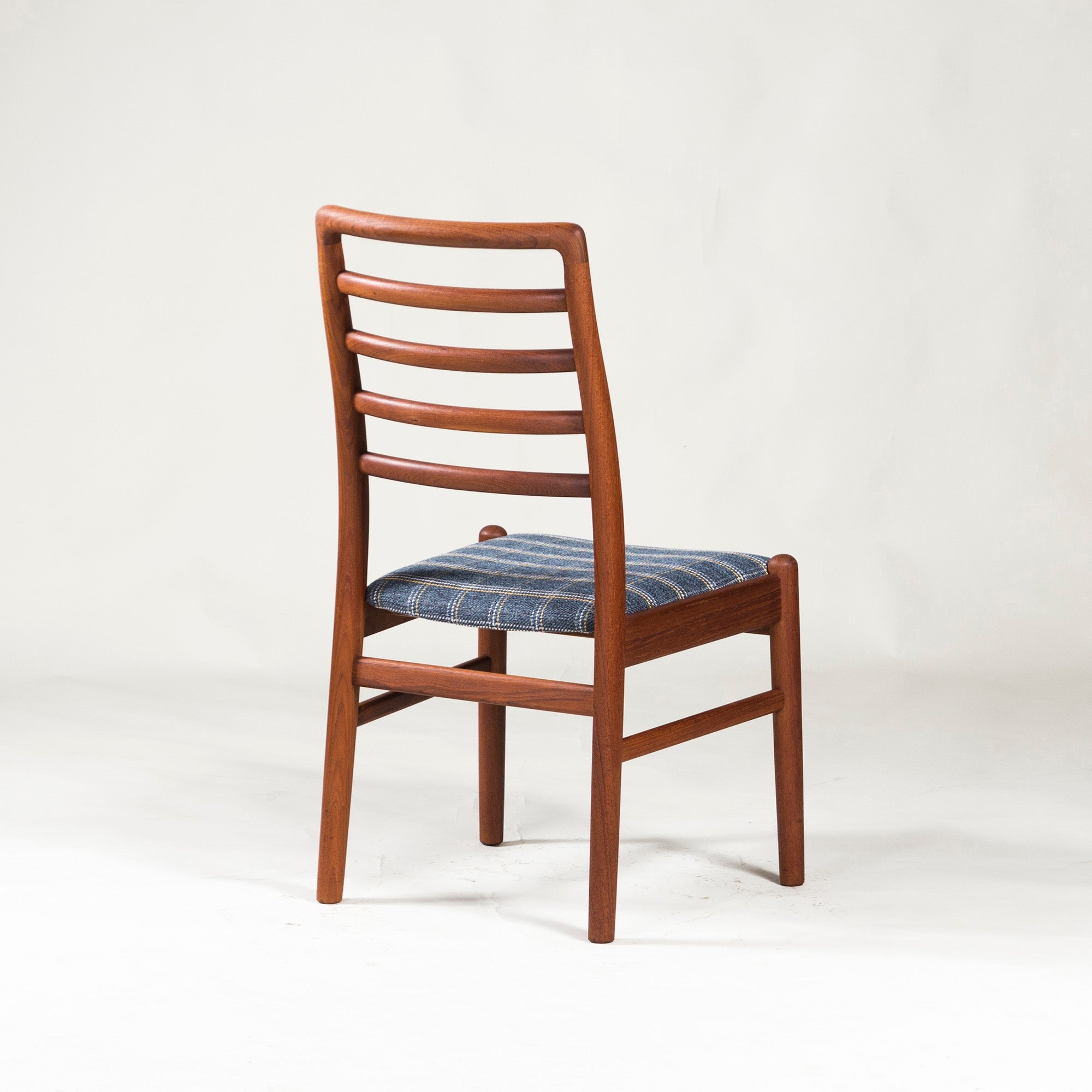 Dining Chair Japanese Vintage Teak Ladder Back Chair (1) Scandinavian Mid-Century High Back Seirin Seisakusho