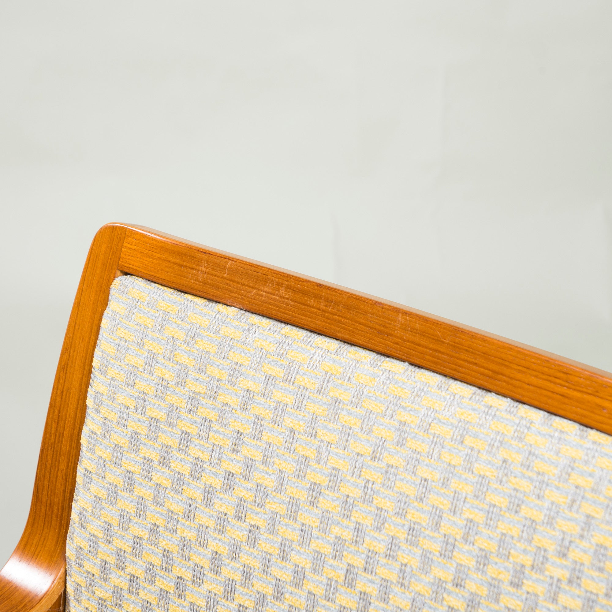 Tendo Mokko Lounge Chair Teak Wood (1) ◆Reupholstered ◆Plywood Japanese Modern Natural Vintage Dining