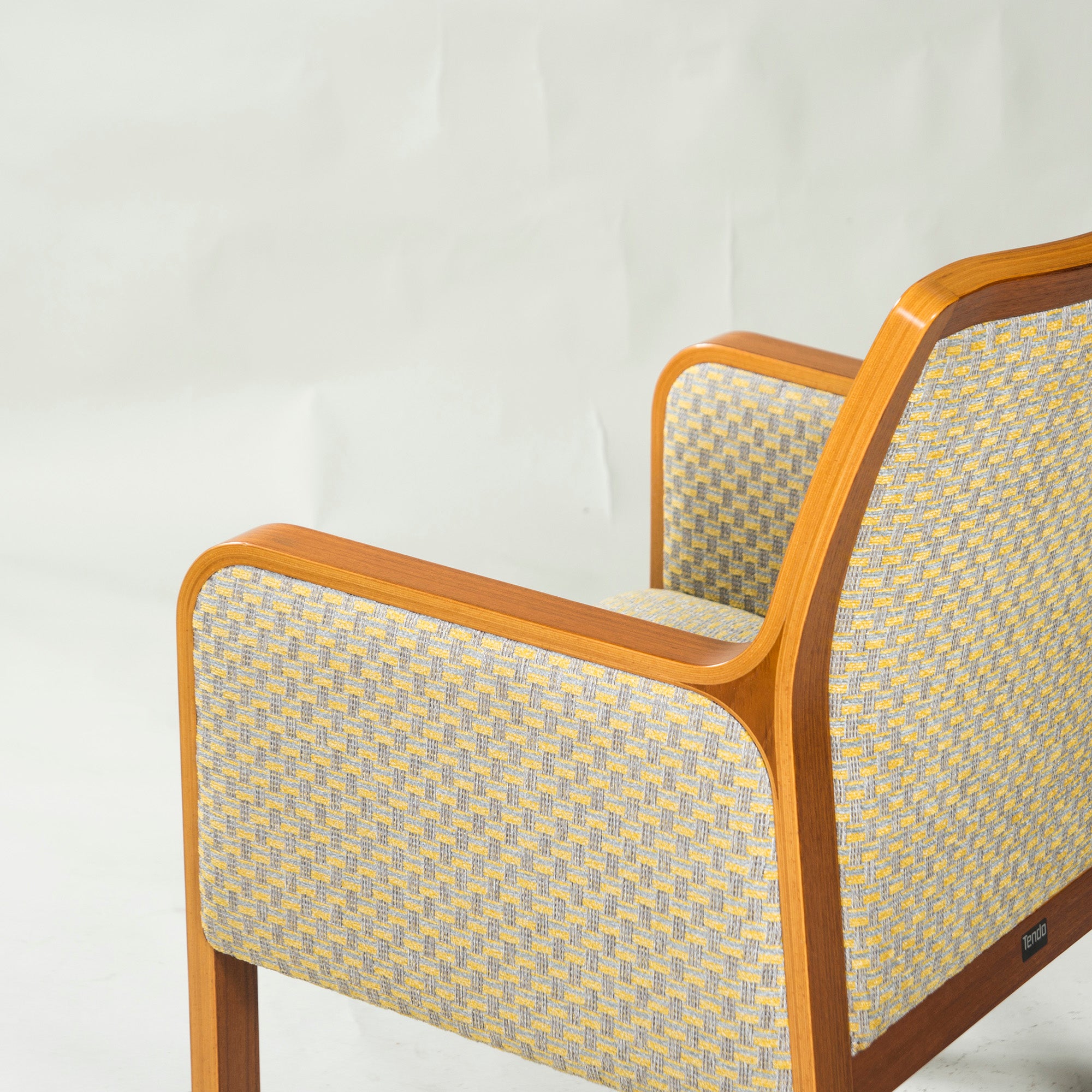 Tendo Mokko Lounge Chair Teak Wood (1) ◆Reupholstered ◆Plywood Japanese Modern Natural Vintage Dining