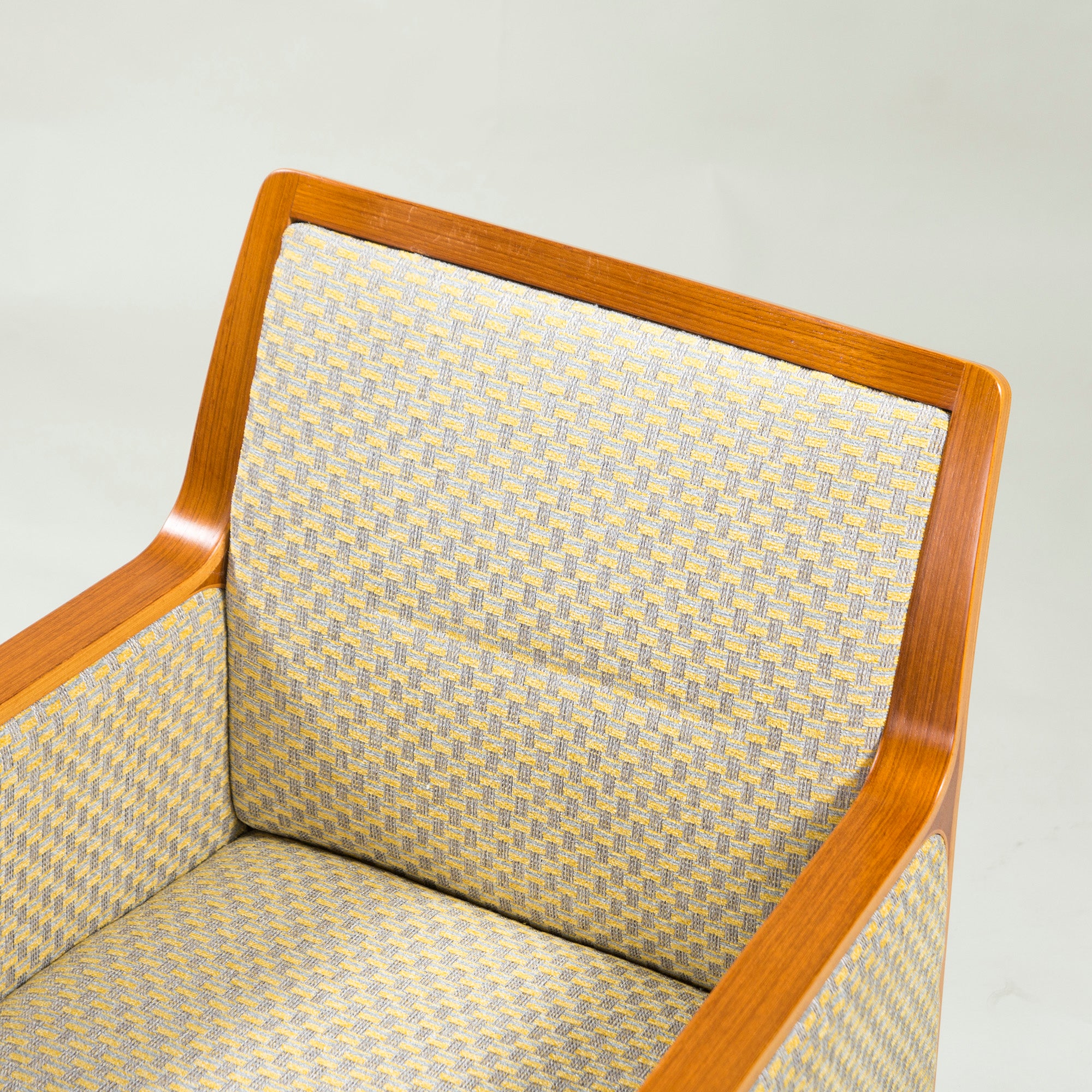 Tendo Mokko Lounge Chair Teak Wood (1) ◆Reupholstered ◆Plywood Japanese Modern Natural Vintage Dining