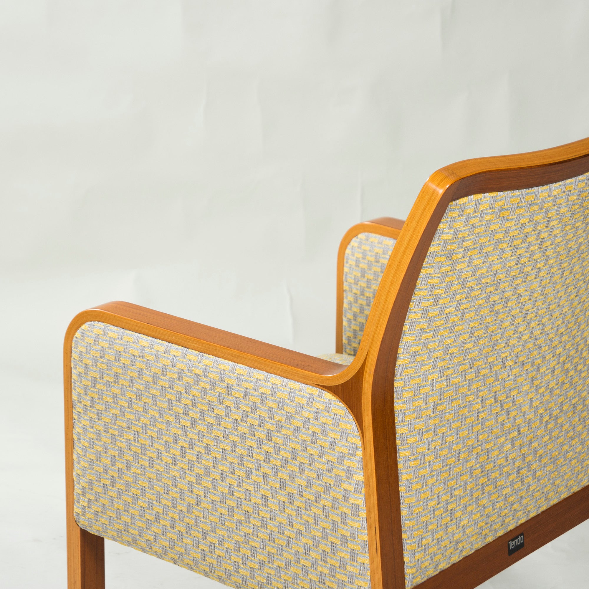 Tendo Mokko Lounge Chair Teak Wood (2) ◆Reupholstered ◆Plywood Japanese Modern Natural Vintage Dining