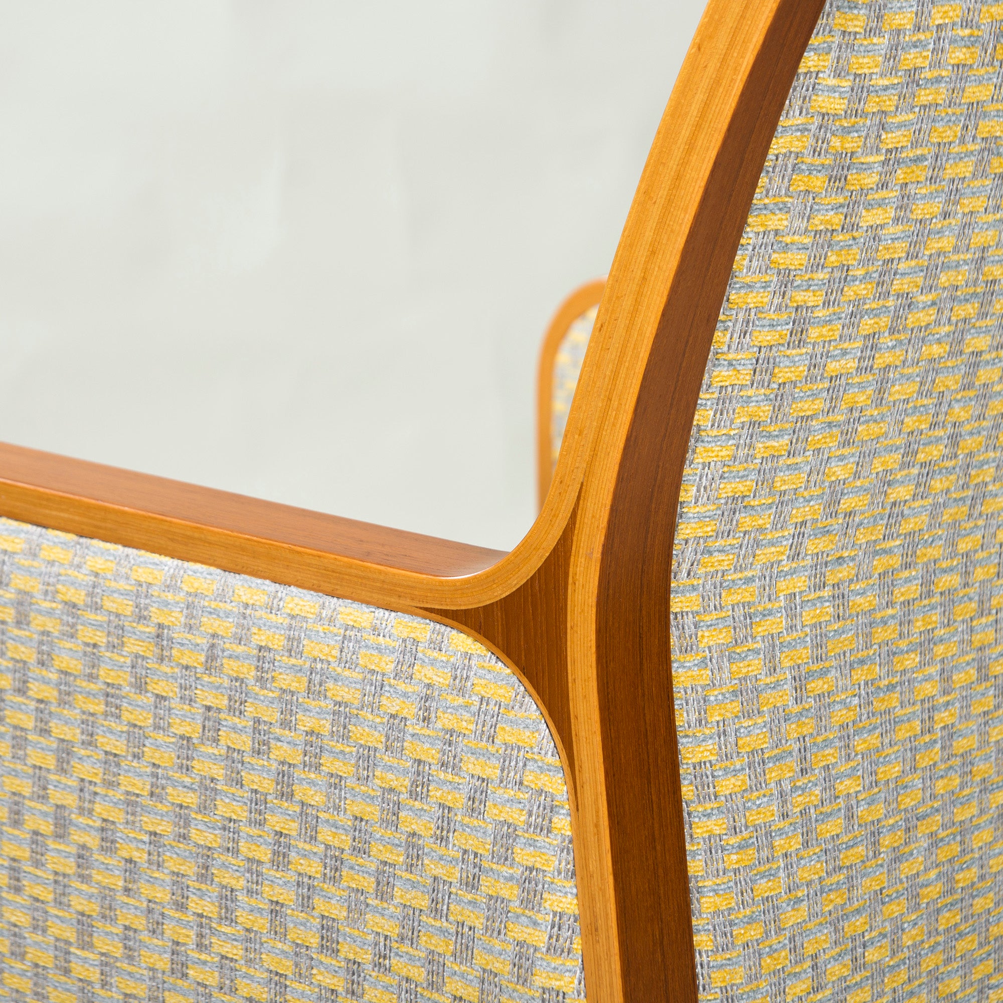 Tendo Mokko Lounge Chair Teak Wood (2) ◆Reupholstered ◆Plywood Japanese Modern Natural Vintage Dining