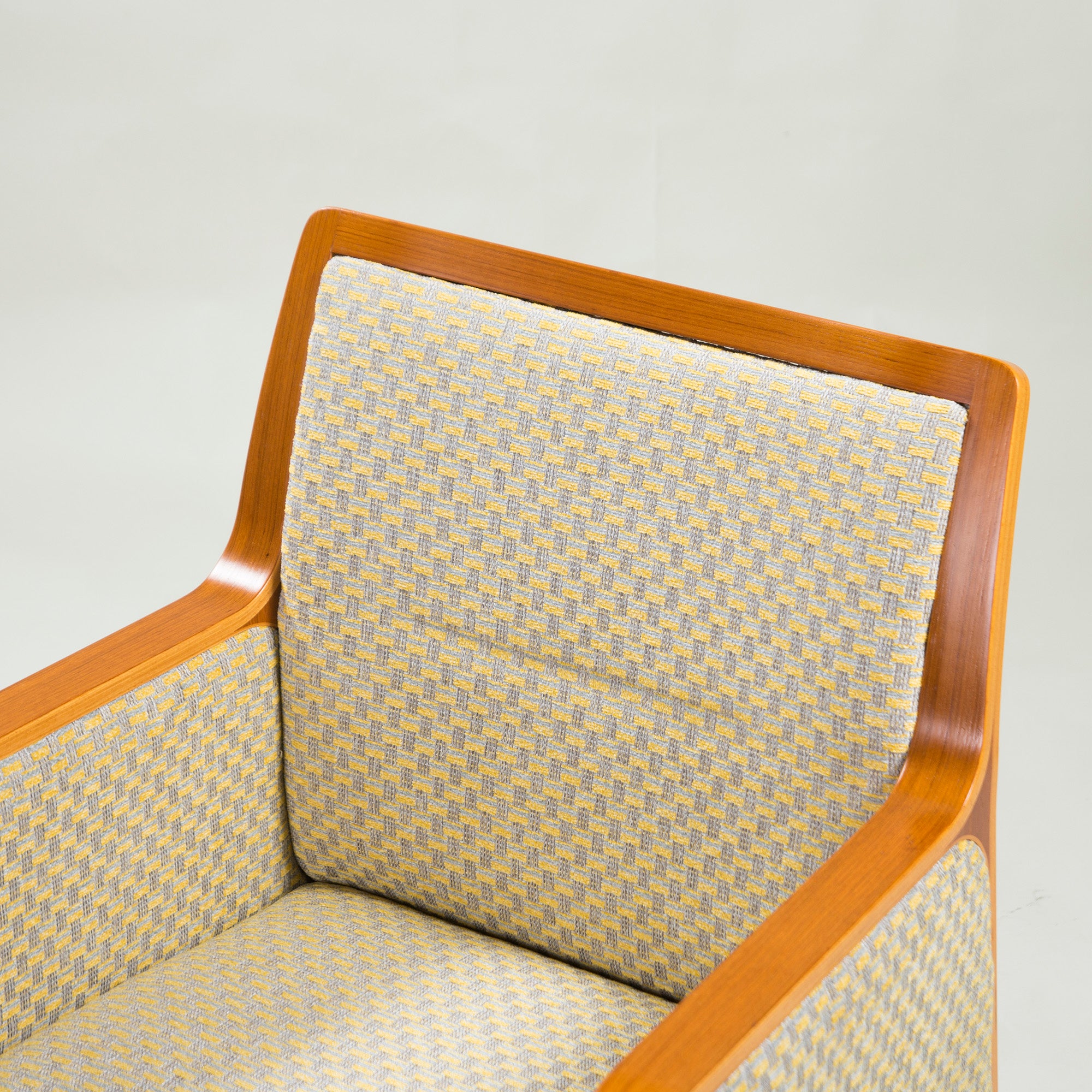 Tendo Mokko Lounge Chair Teak Wood (2) ◆Reupholstered ◆Plywood Japanese Modern Natural Vintage Dining
