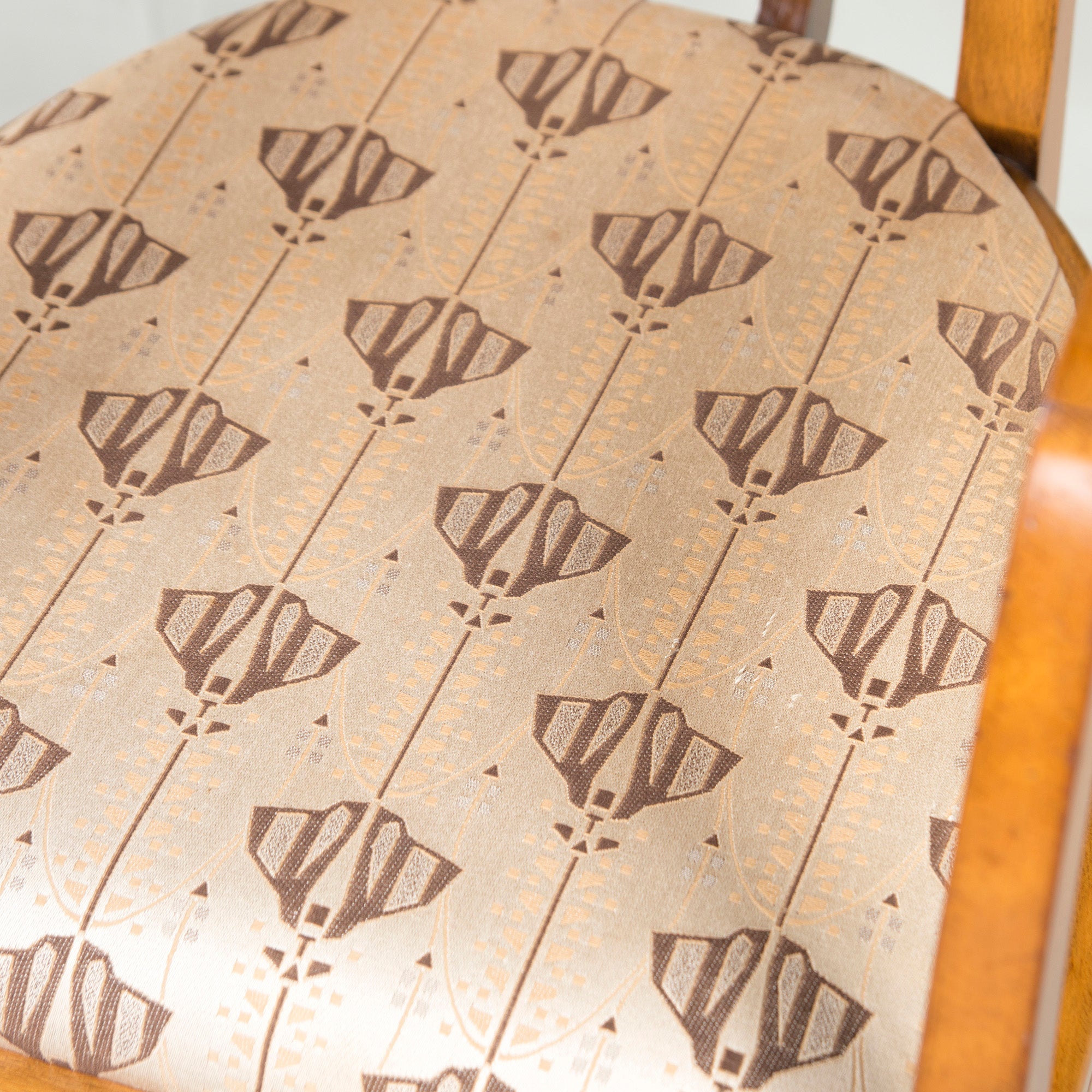 Italian Dining Chair Medea Armchair Art Nouveau Style Inlaid Classic Elegant Antique Style
