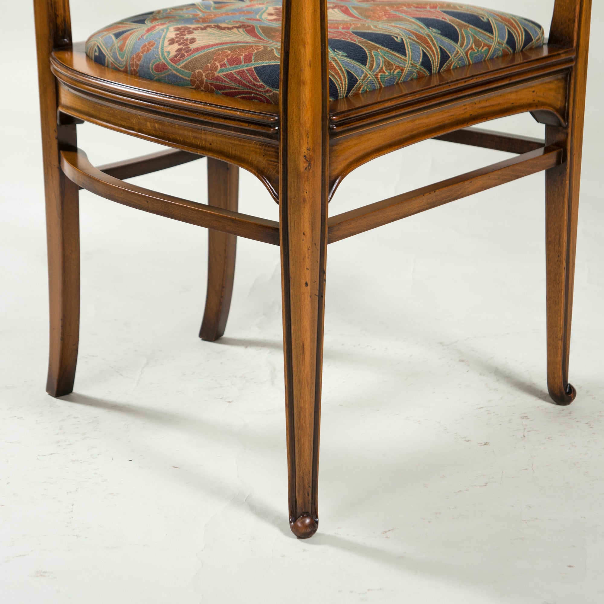 Italian Dining Chair Medea High Back Armchair Art Nouveau Style (1) Classic Antique