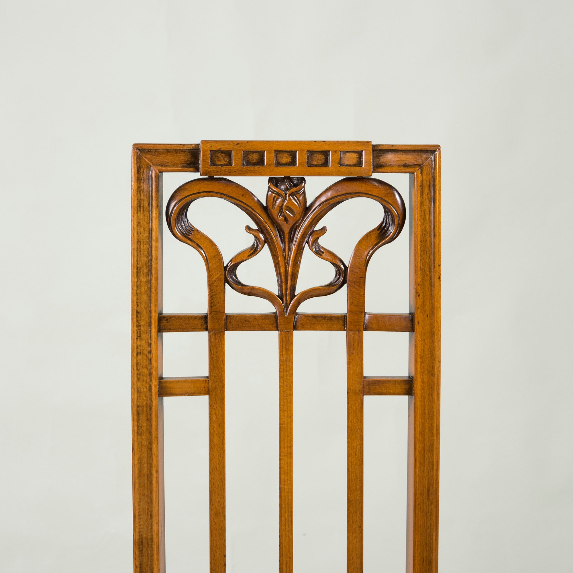 Italian Dining Chair Medea High Back Armchair Art Nouveau Style (2) Classic Antique