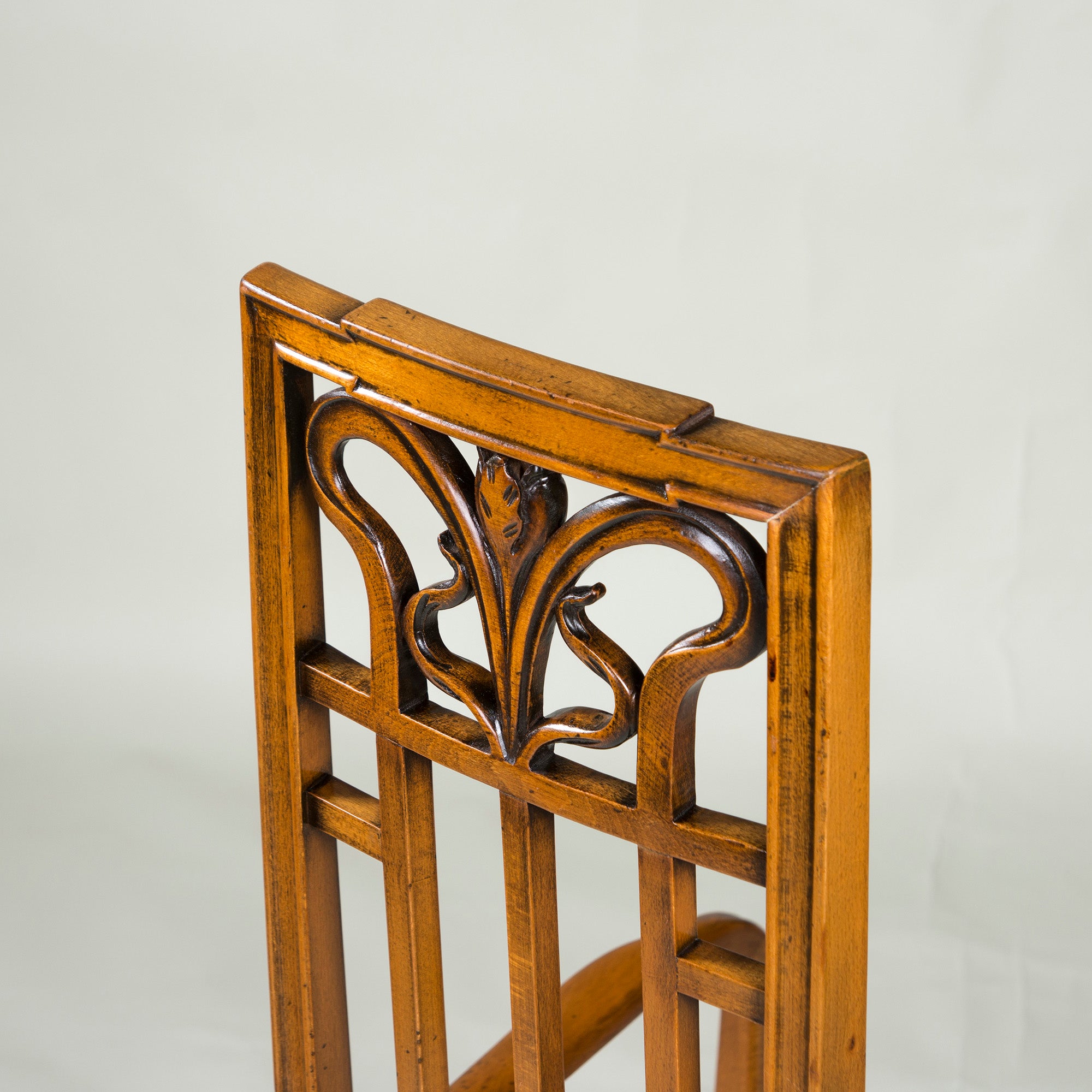Italian Dining Chair Medea High Back Armchair Art Nouveau Style (2) Classic Antique