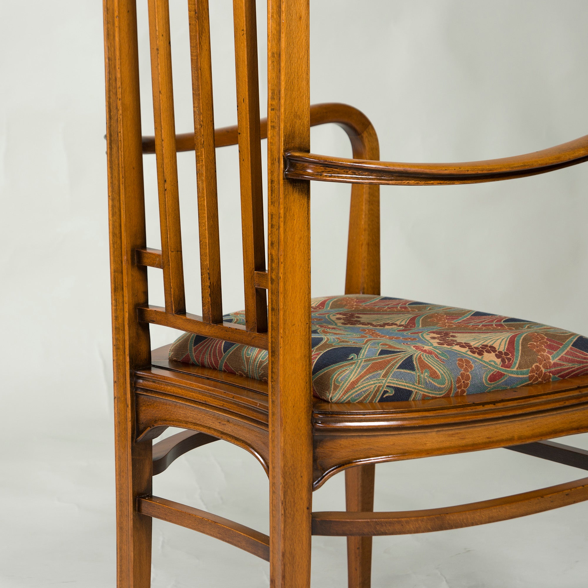 Italian Dining Chair Medea High Back Armchair Art Nouveau Style (2) Classic Antique