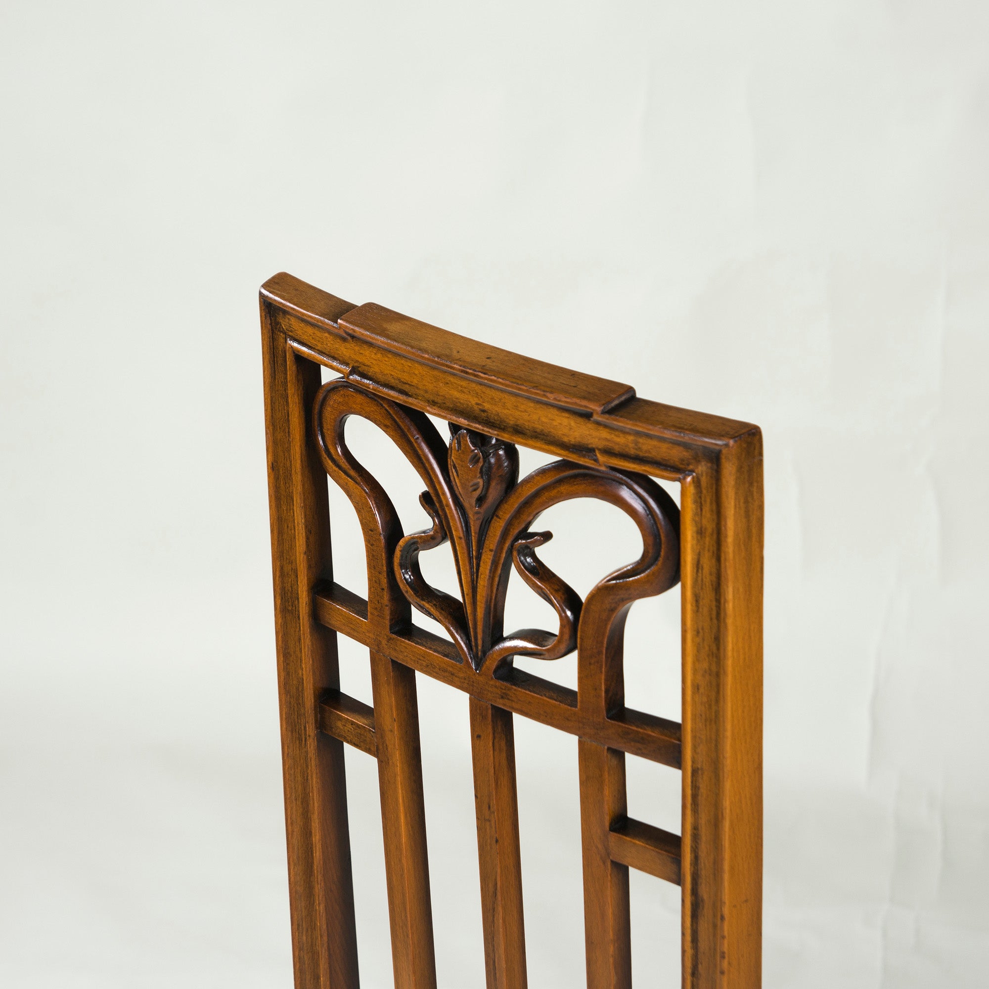 Italian Dining Chair Medea High Back Chair Art Nouveau Style (1) Classic Antique Style