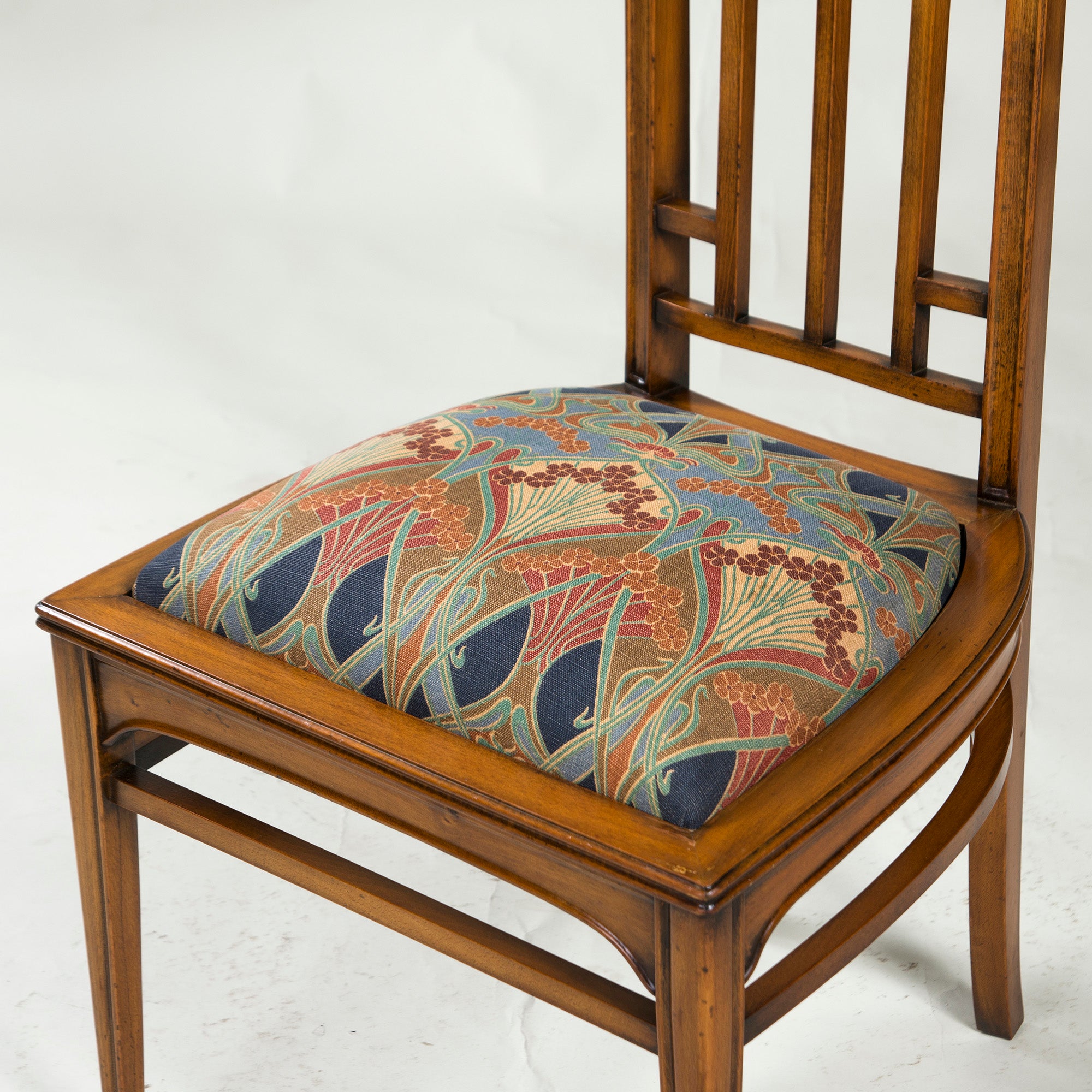 Italian Dining Chair Medea High Back Chair Art Nouveau Style (1) Classic Antique Style