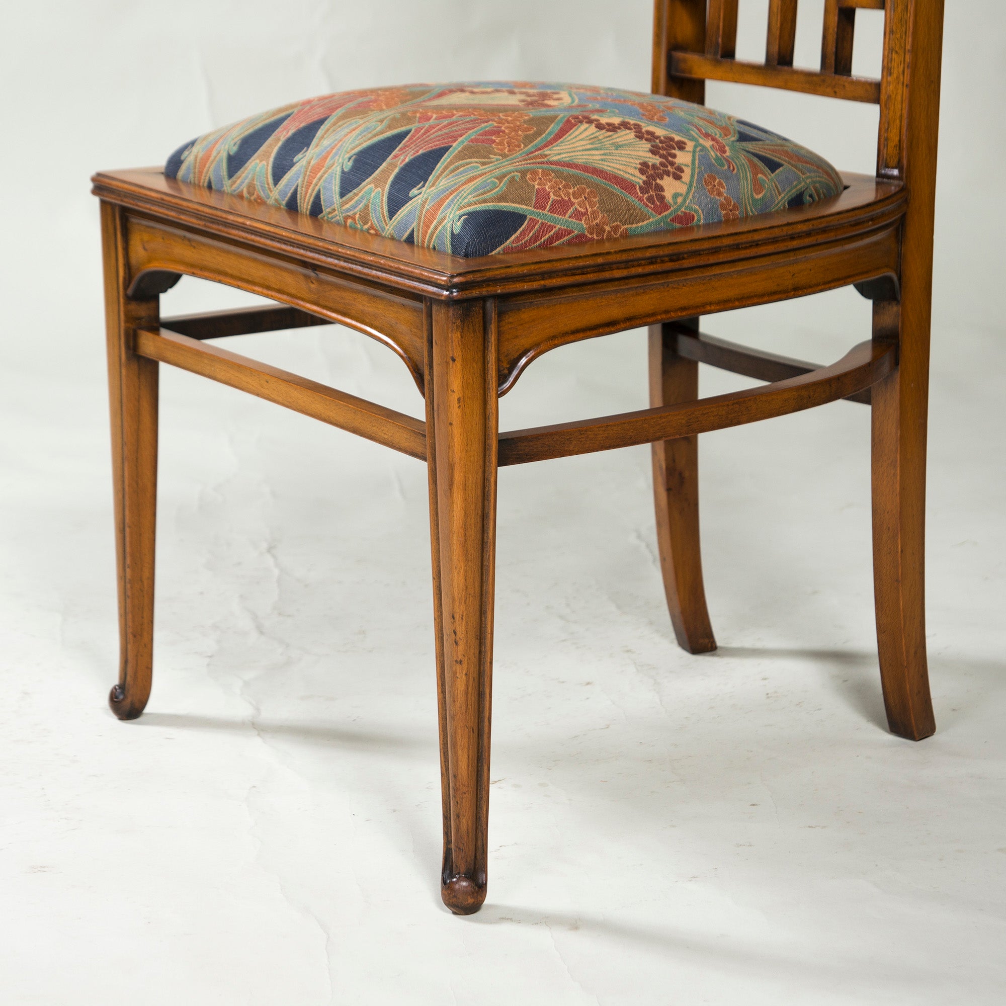 Italian Dining Chair Medea High Back Chair Art Nouveau Style (1) Classic Antique Style