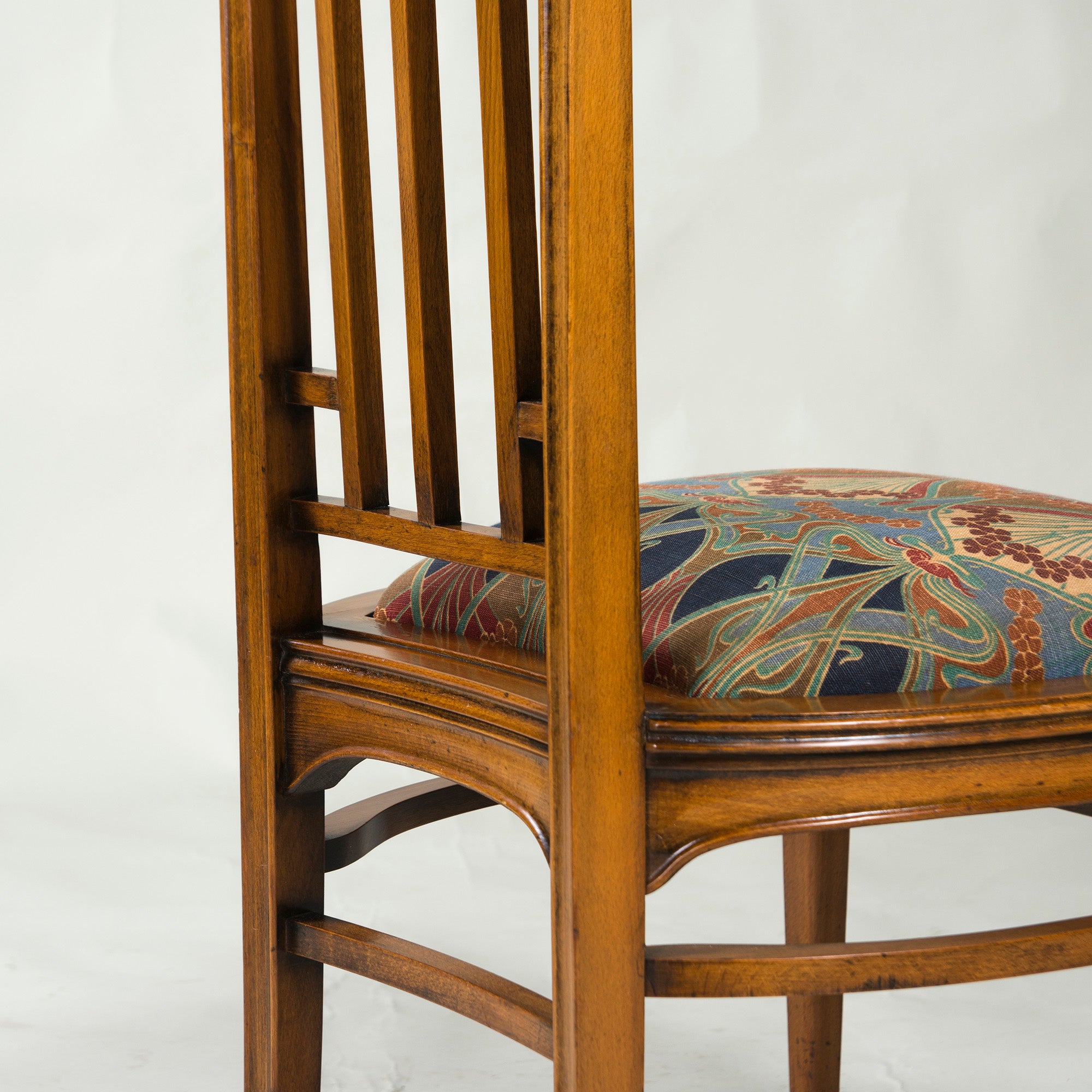 Italian Dining Chair Medea High Back Chair Art Nouveau Style (1) Classic Antique Style