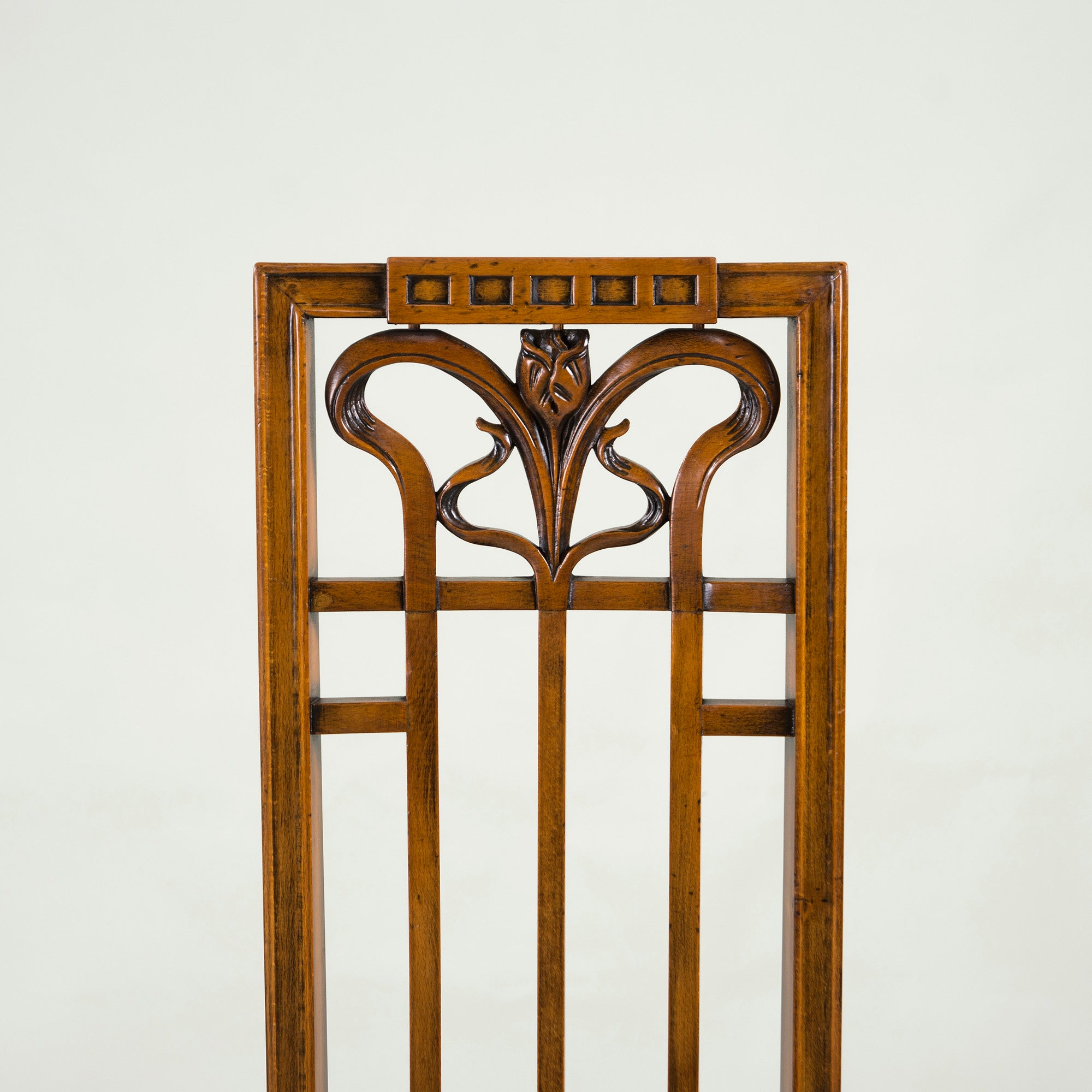 Italian Dining Chair Medea High Back Chair Art Nouveau Style (1) Classic Antique Style