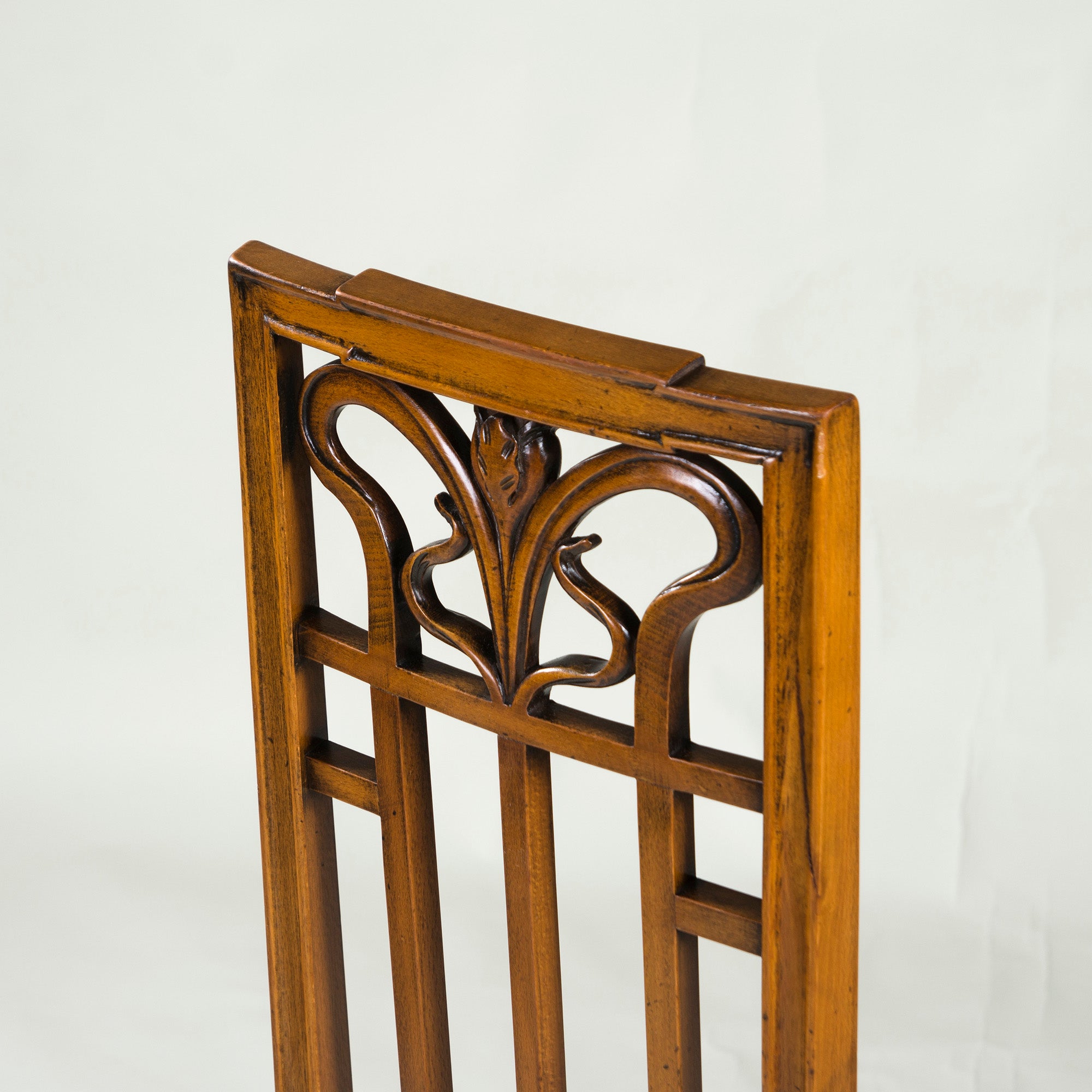 Italian Dining Chair Medea High Back Chair Art Nouveau Style (2) Classic Antique Style