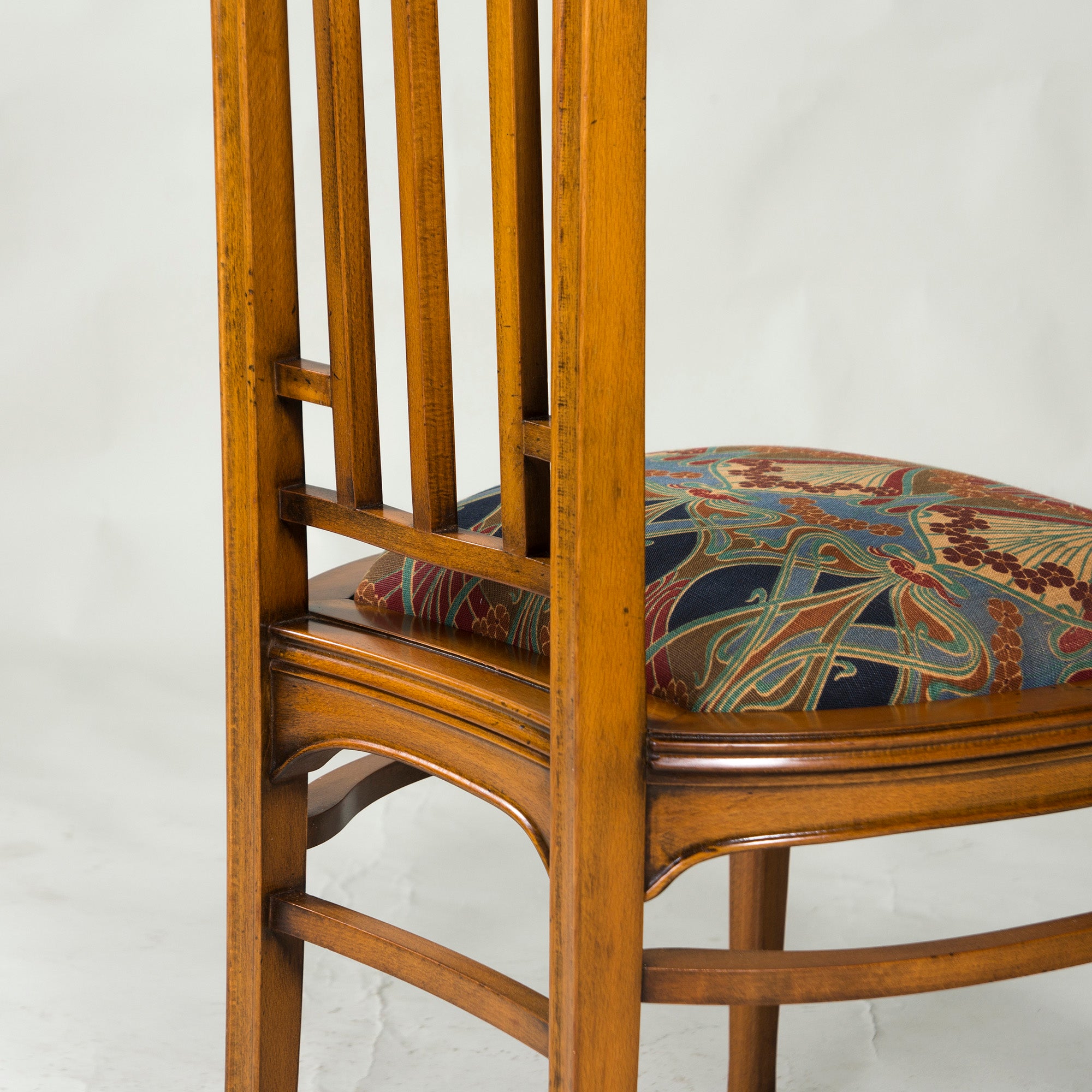 Italian Dining Chair Medea High Back Chair Art Nouveau Style (2) Classic Antique Style