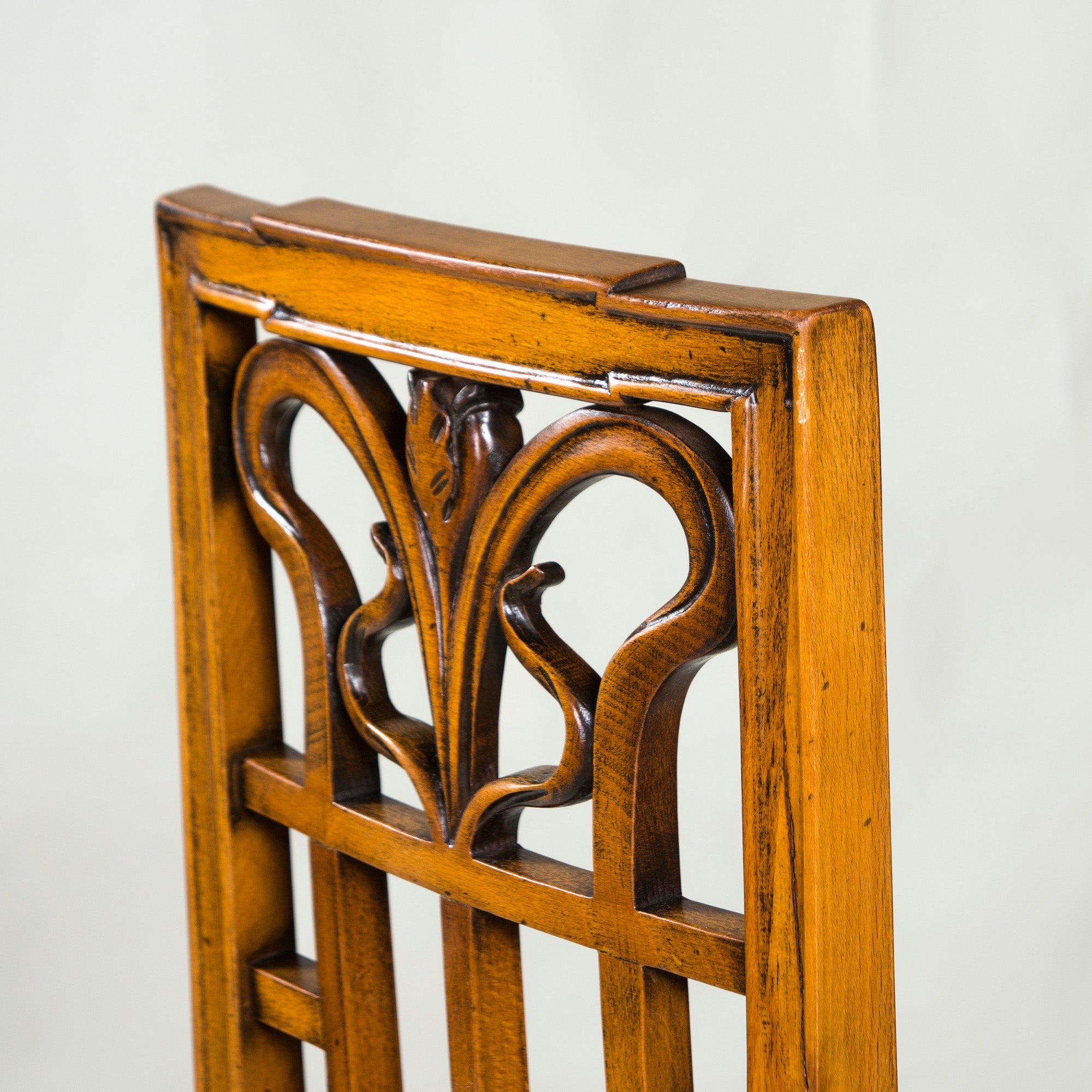Italian Dining Chair Medea High Back Chair Art Nouveau Style (1) Classic Antique Style