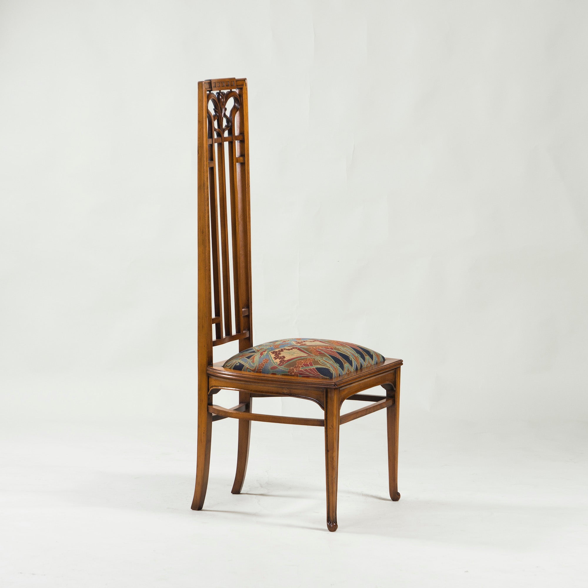 Italian Dining Chair Medea High Back Chair Art Nouveau Style (2) Classic Antique Style
