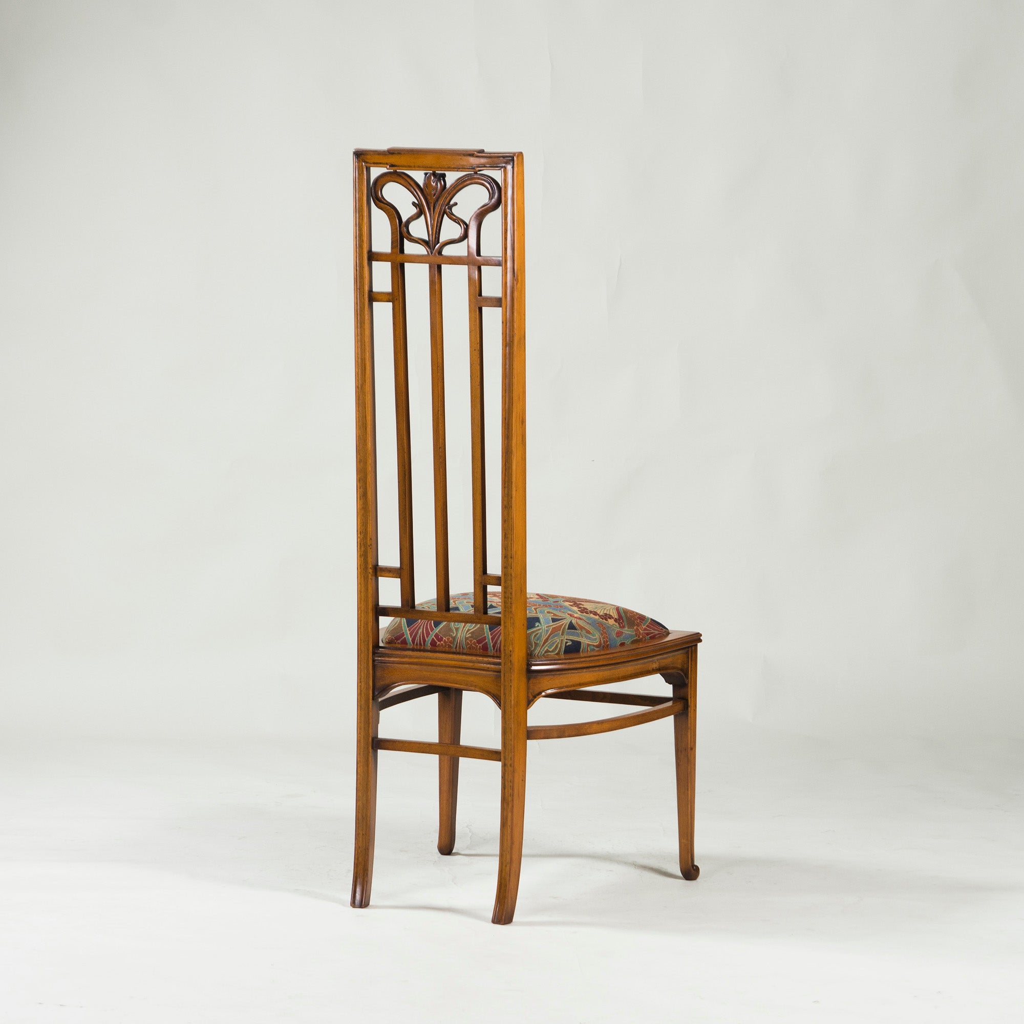Italian Dining Chair Medea High Back Chair Art Nouveau Style (2) Classic Antique Style