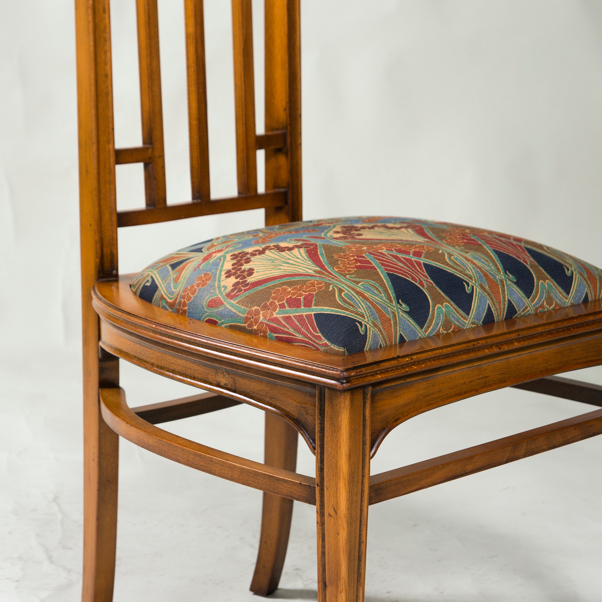 Italian Dining Chair Medea High Back Chair Art Nouveau Style (2) Classic Antique Style