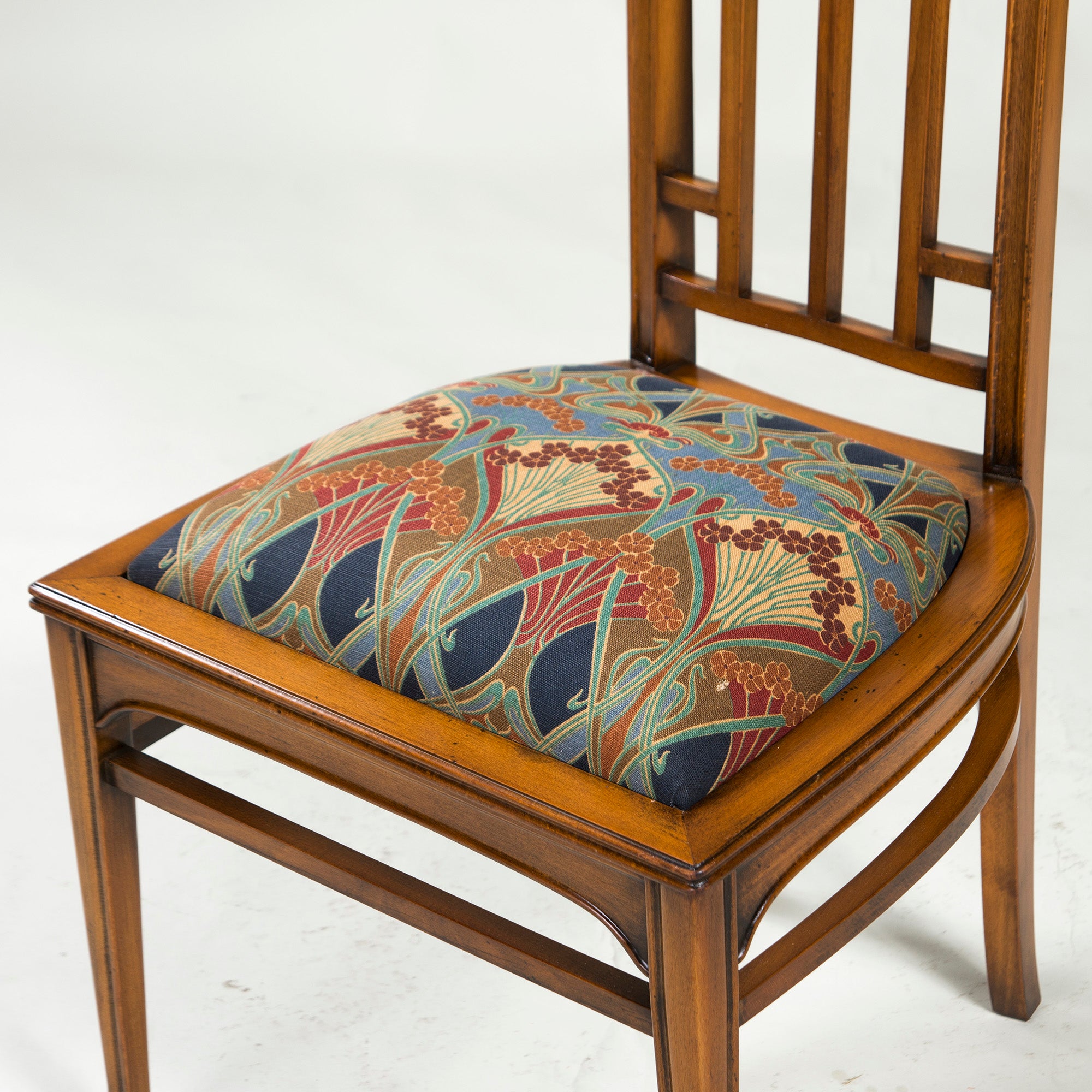 Italian Dining Chair Medea High Back Chair Art Nouveau Style (2) Classic Antique Style