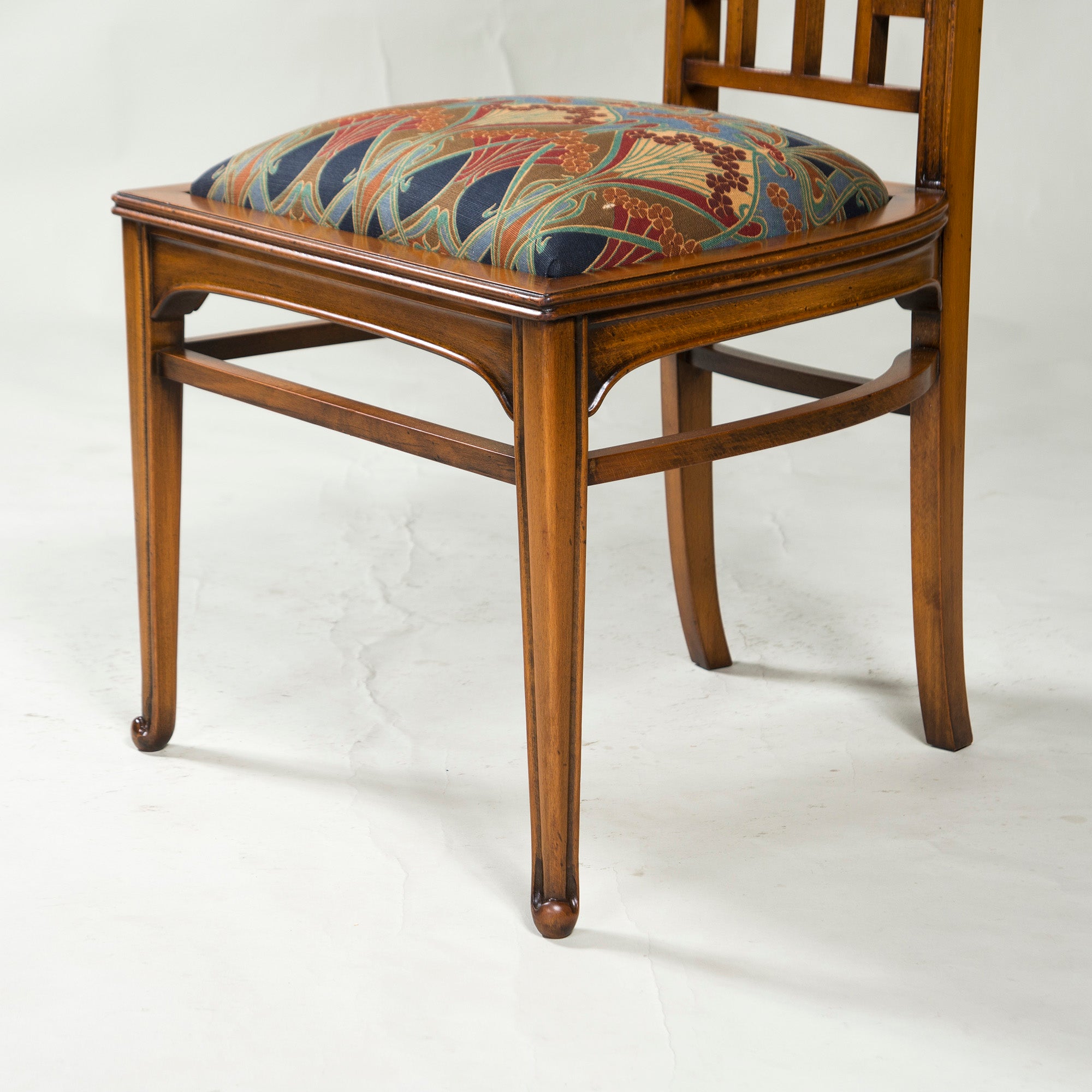 Italian Dining Chair Medea High Back Chair Art Nouveau Style (2) Classic Antique Style