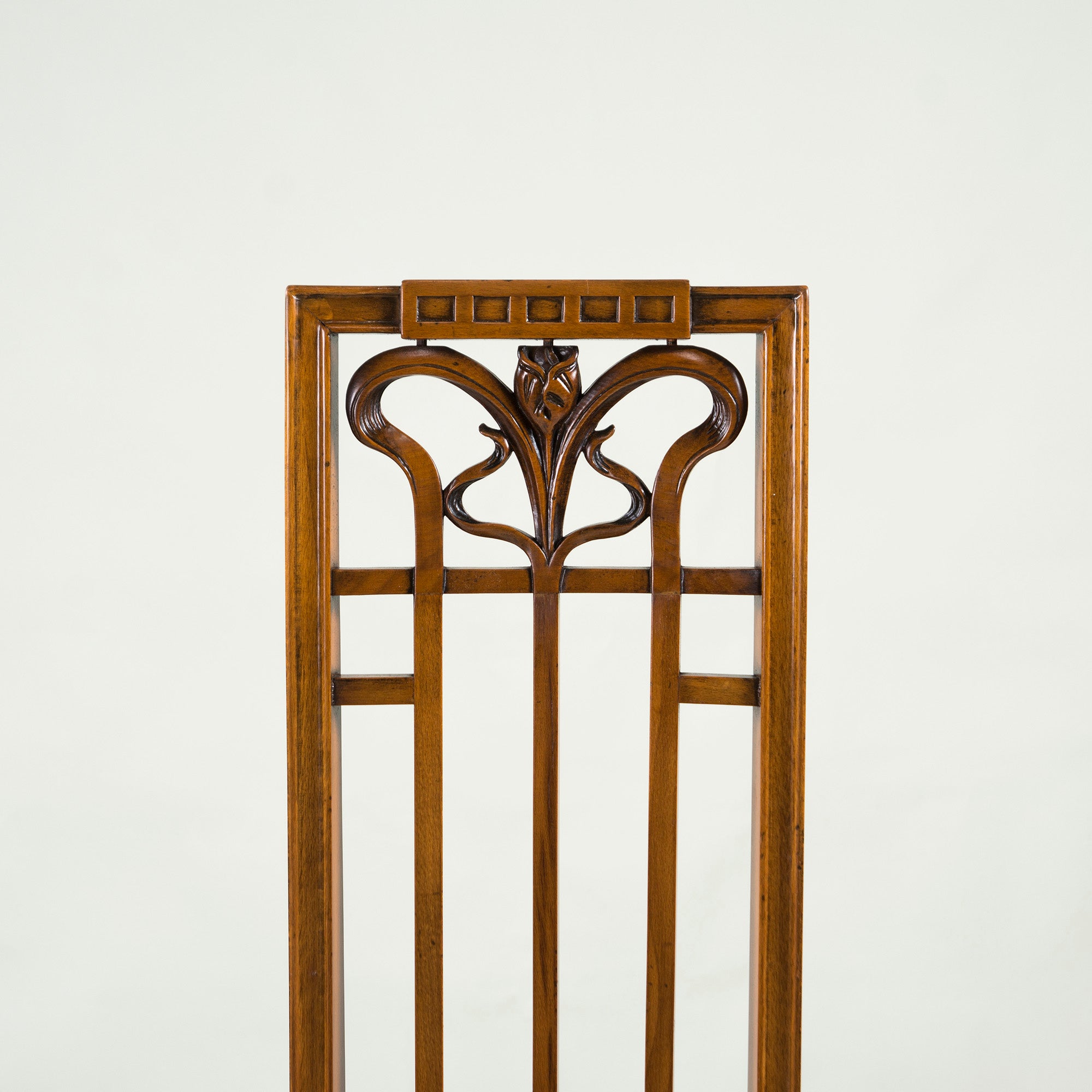 Italian Dining Chair Medea High Back Chair Art Nouveau Style (1) Classic Antique Style