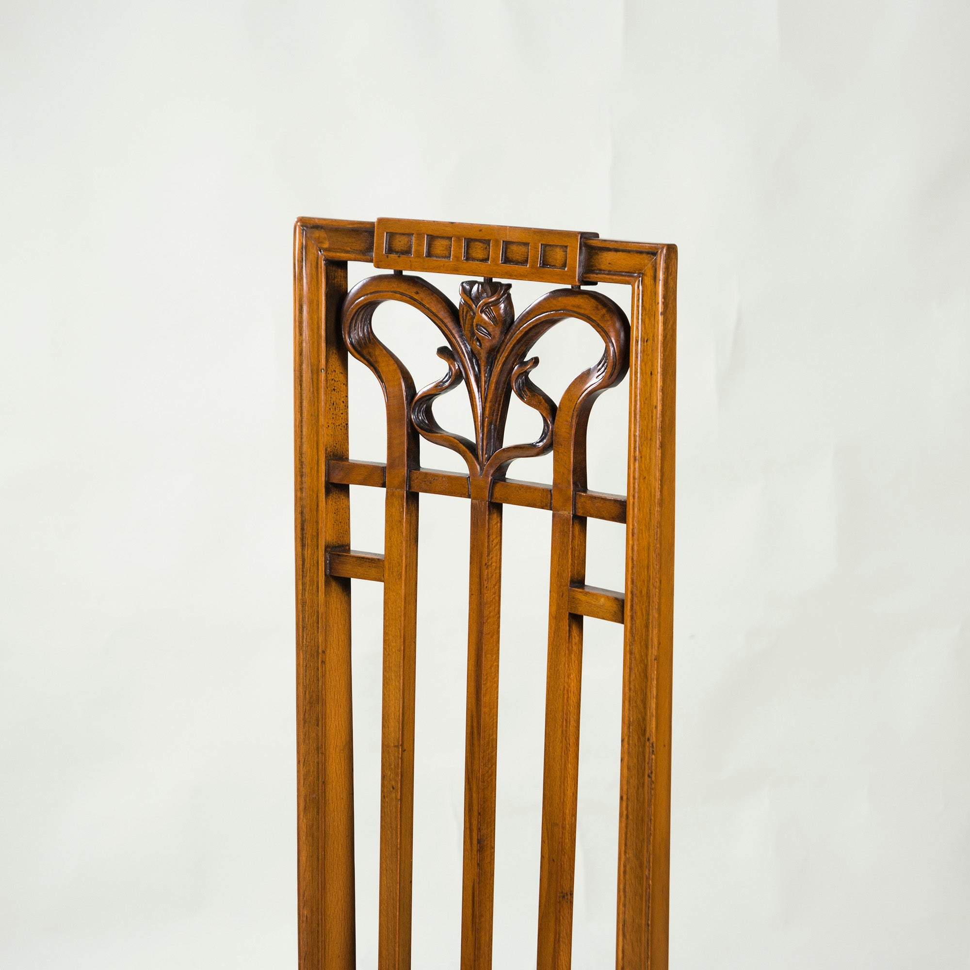 Italian Dining Chair Medea High Back Chair Art Nouveau Style (1) Classic Antique Style