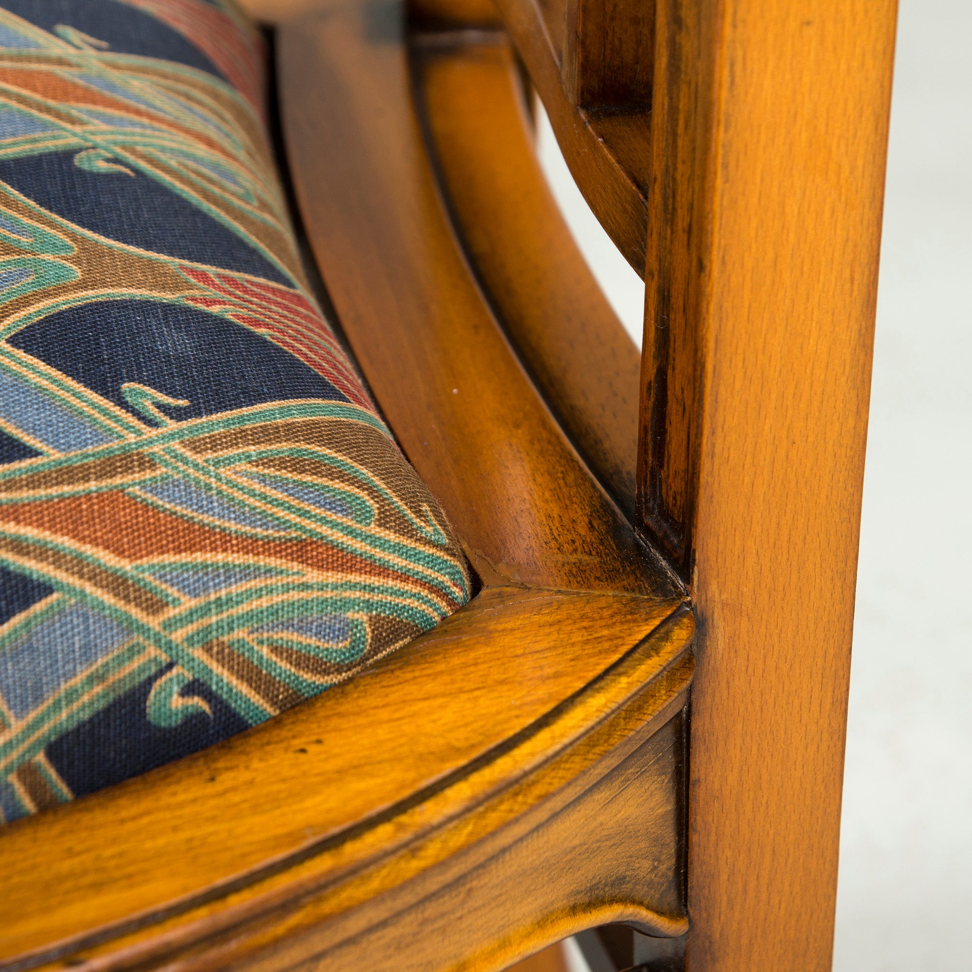 Italian Dining Chair Medea High Back Chair Art Nouveau Style (3) Classic Antique Style