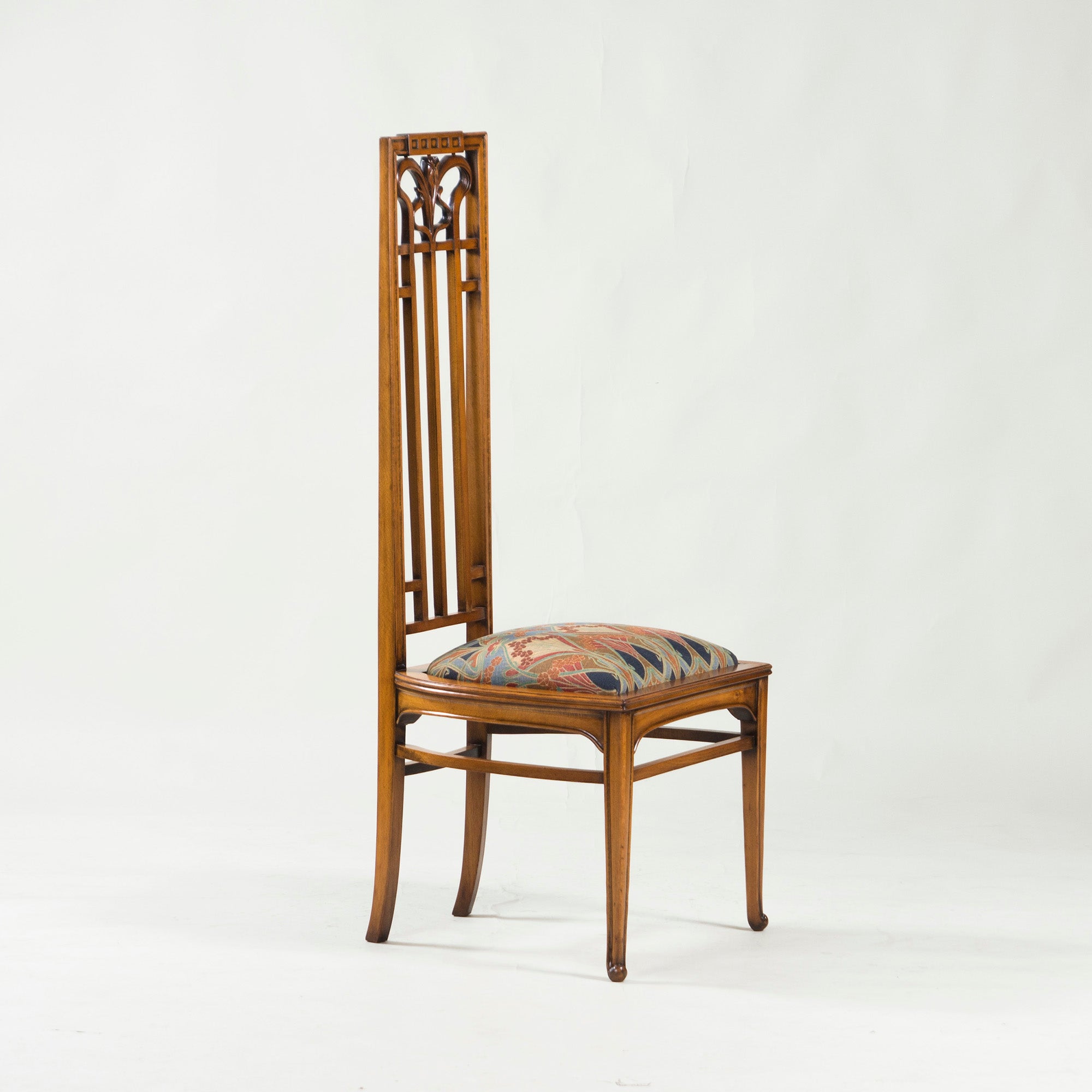Italian Dining Chair Medea High Back Chair Art Nouveau Style (3) Classic Antique Style