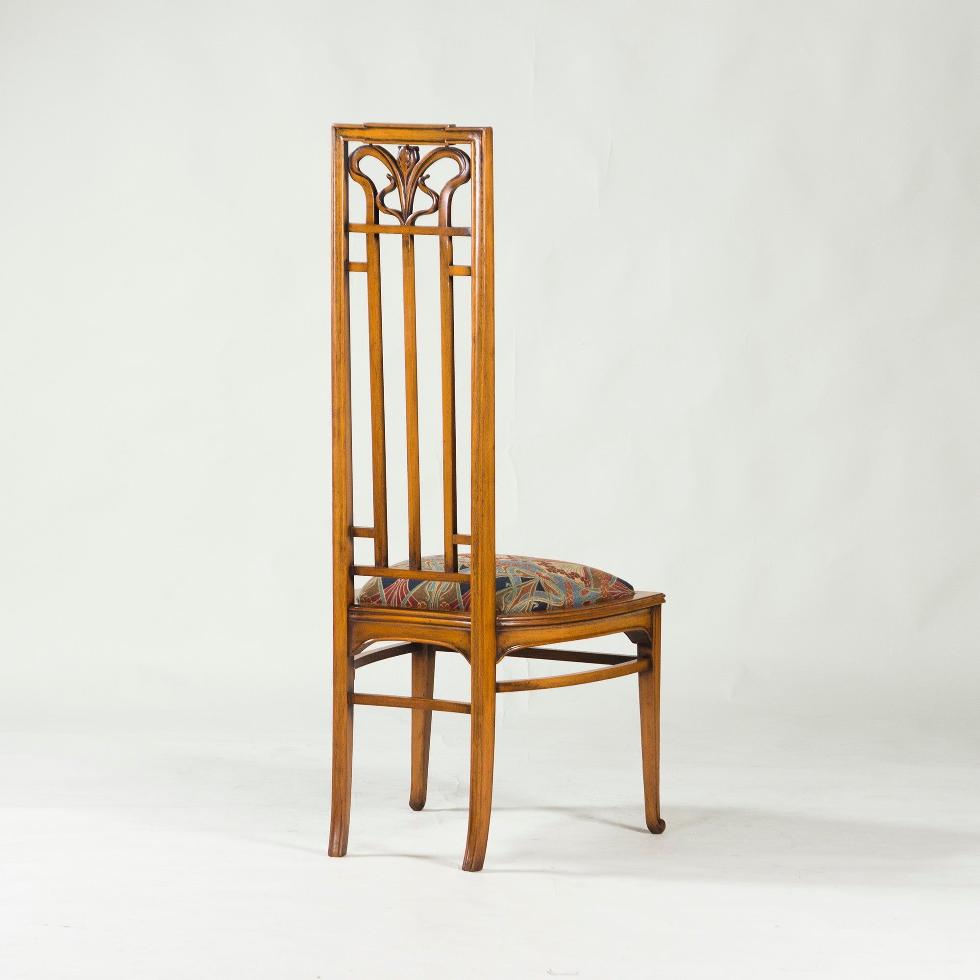 Italian Dining Chair Medea High Back Chair Art Nouveau Style (3) Classic Antique Style