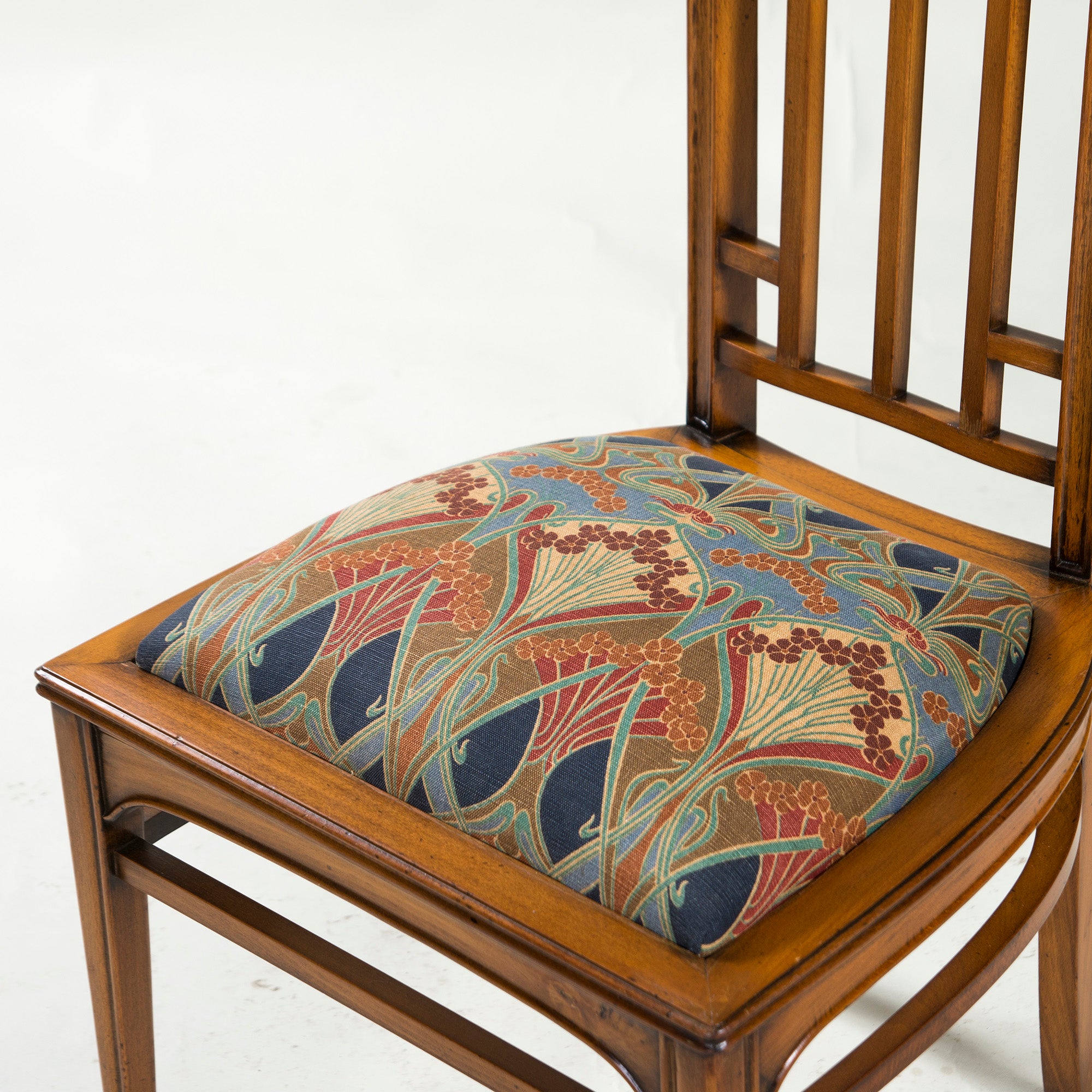 Italian Dining Chair Medea High Back Chair Art Nouveau Style (3) Classic Antique Style