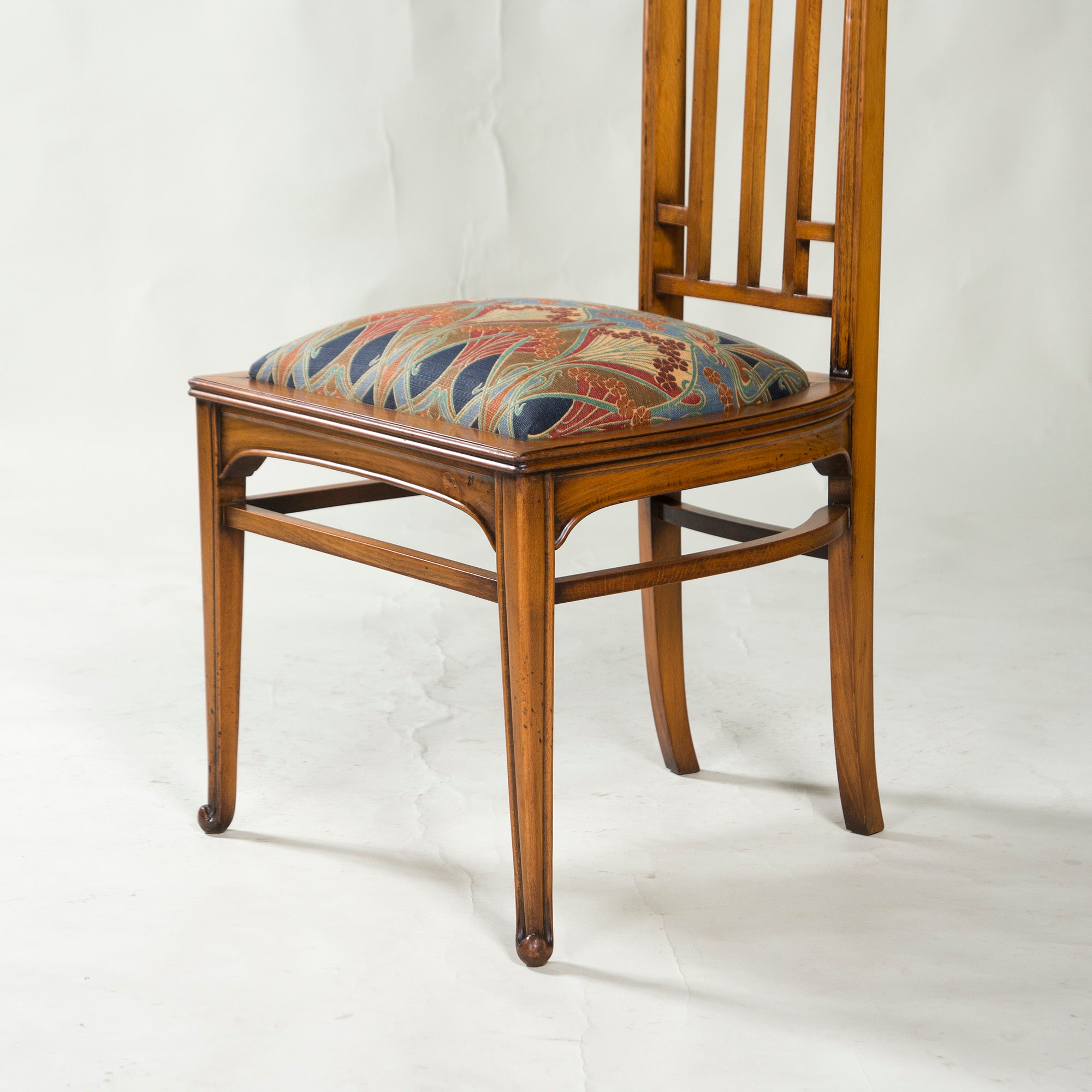 Italian Dining Chair Medea High Back Chair Art Nouveau Style (3) Classic Antique Style
