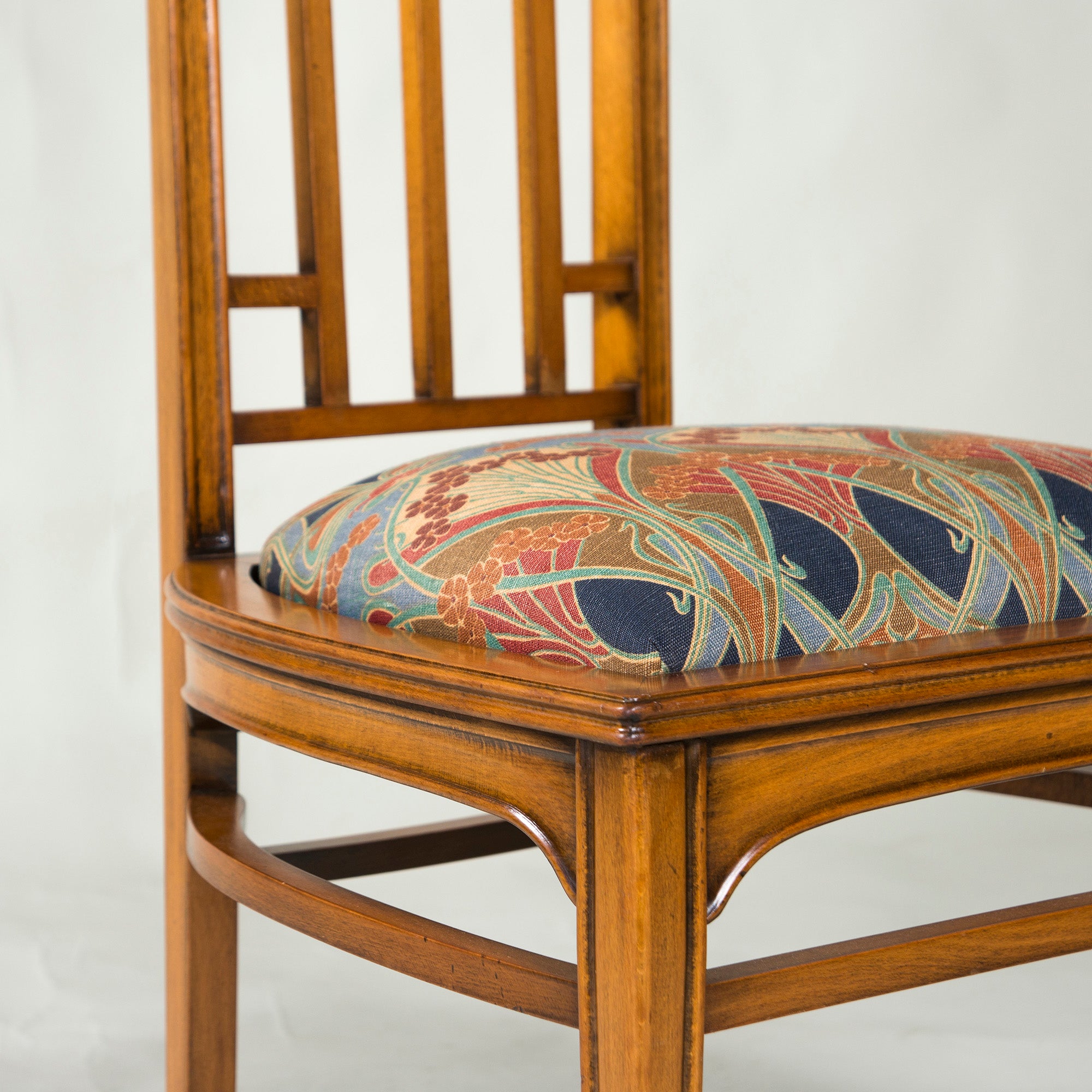 Italian Dining Chair Medea High Back Chair Art Nouveau Style (3) Classic Antique Style
