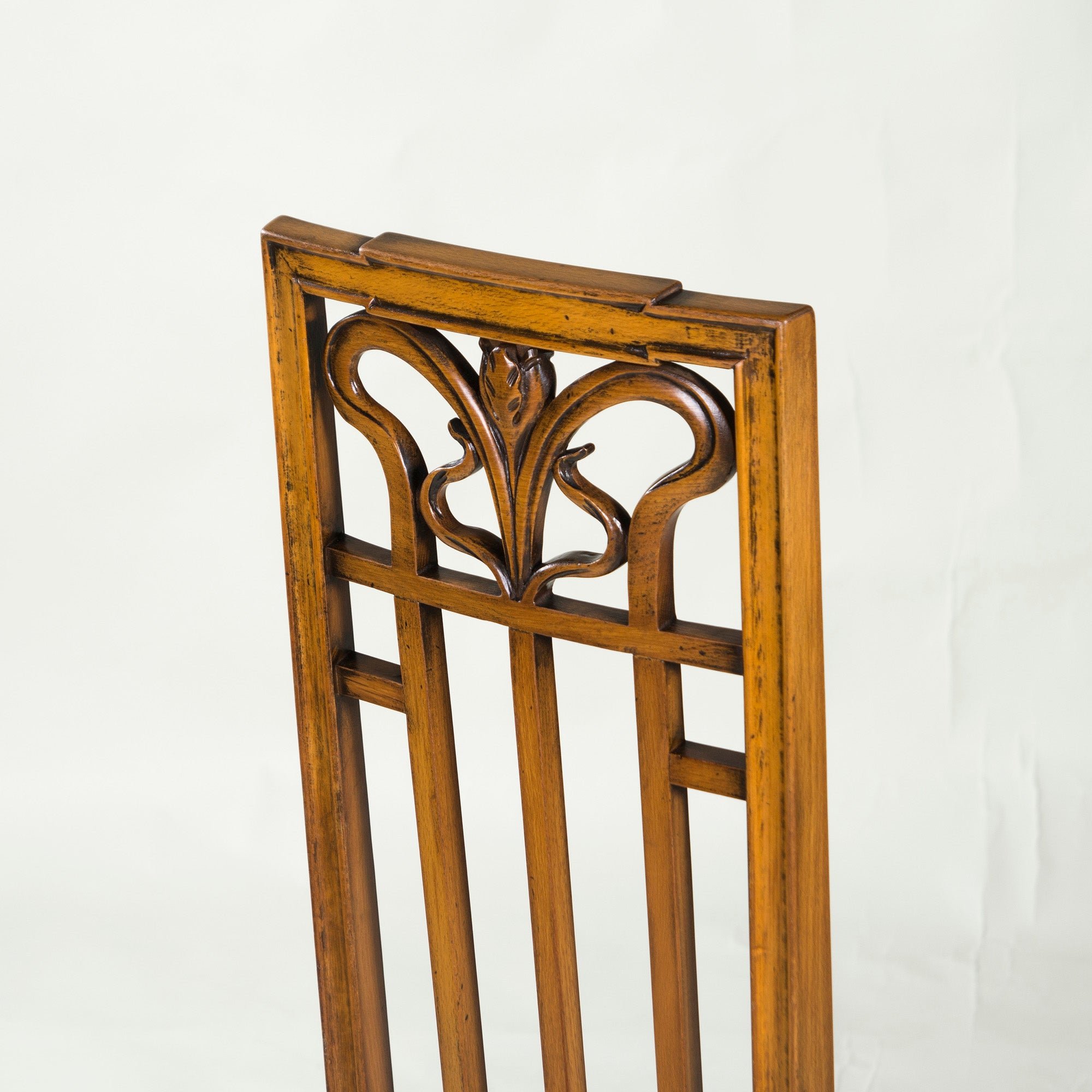 Italian Dining Chair Medea High Back Chair Art Nouveau Style (1) Classic Antique Style