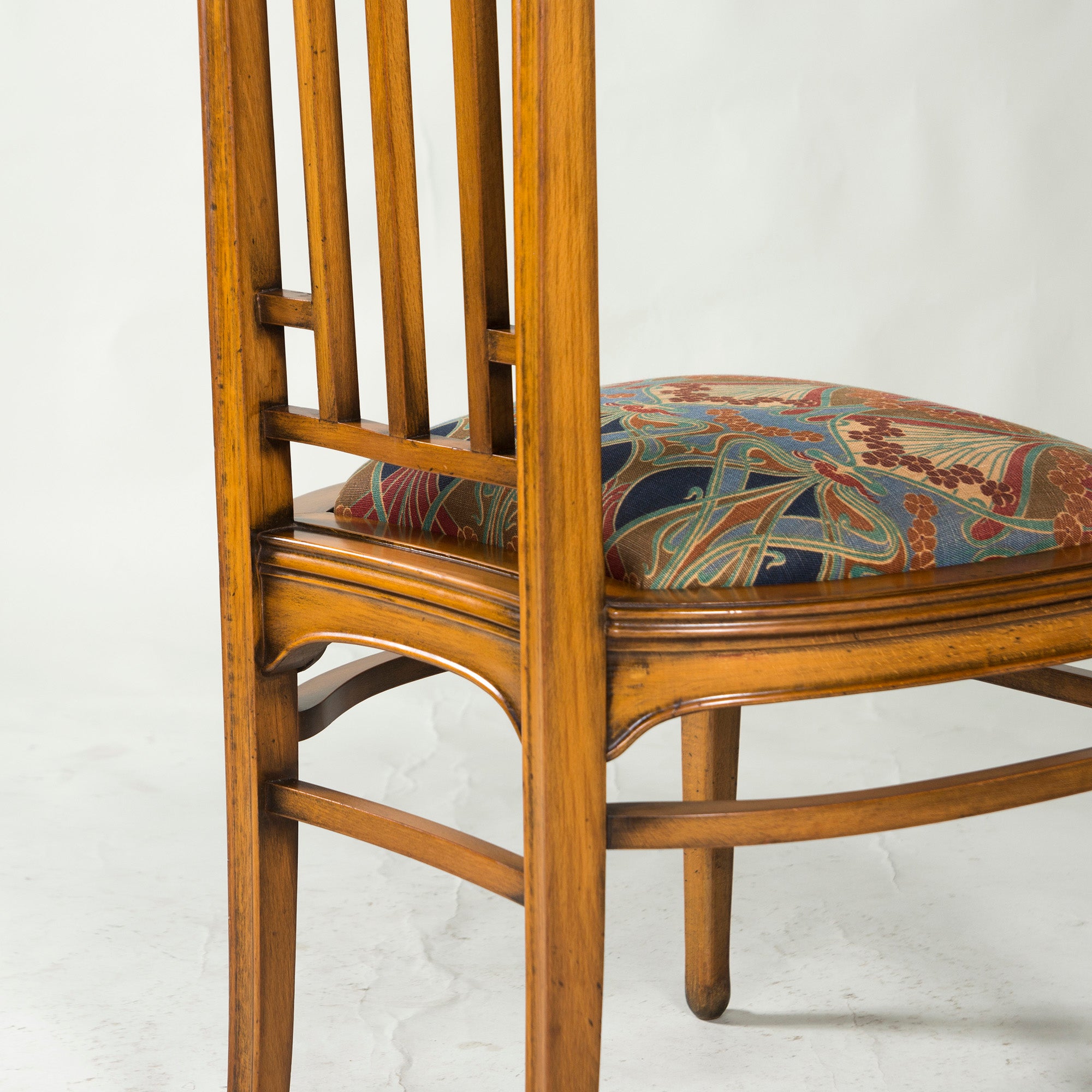 Italian Dining Chair Medea High Back Chair Art Nouveau Style (1) Classic Antique Style