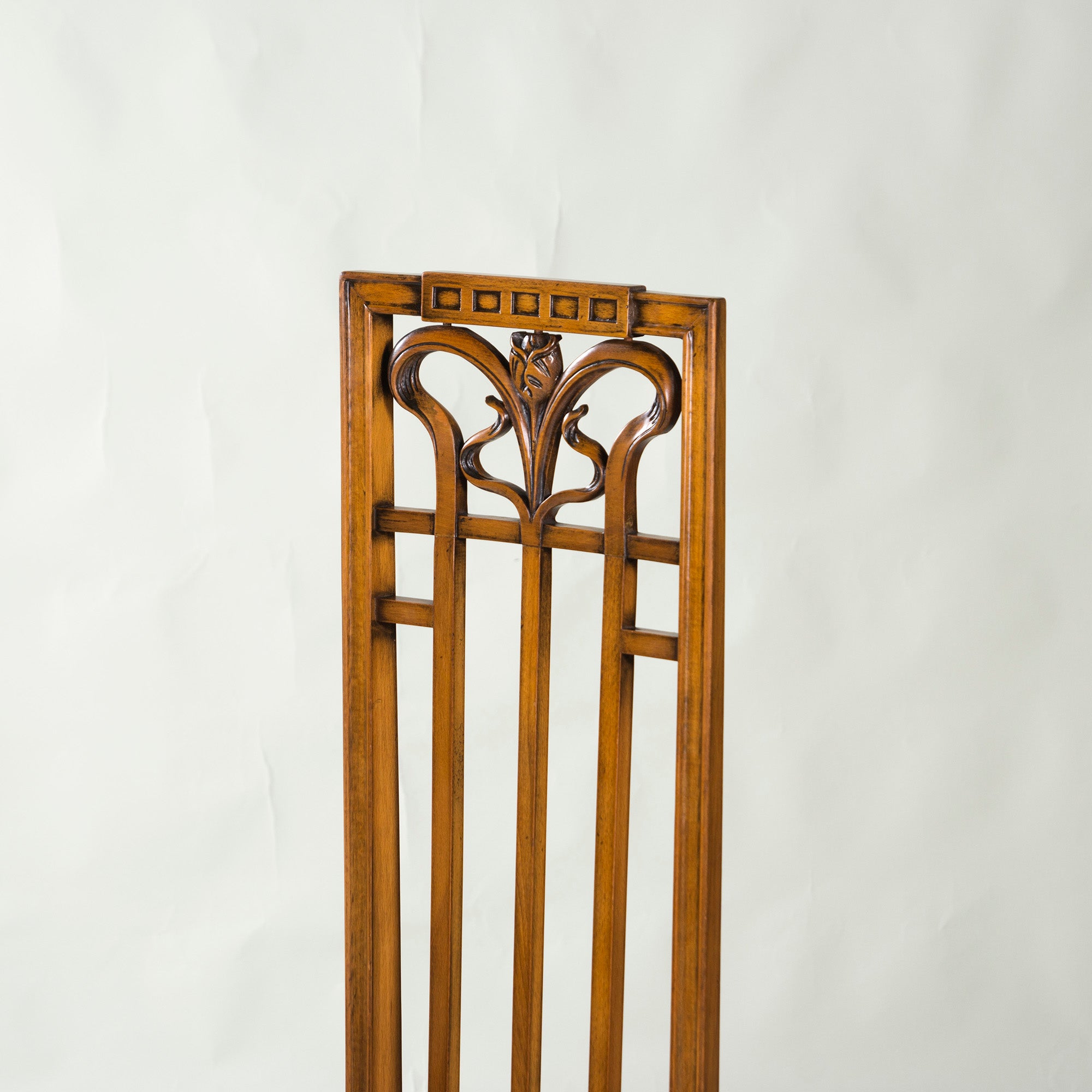 Italian Dining Chair Medea High Back Chair Art Nouveau Style (1) Classic Antique Style