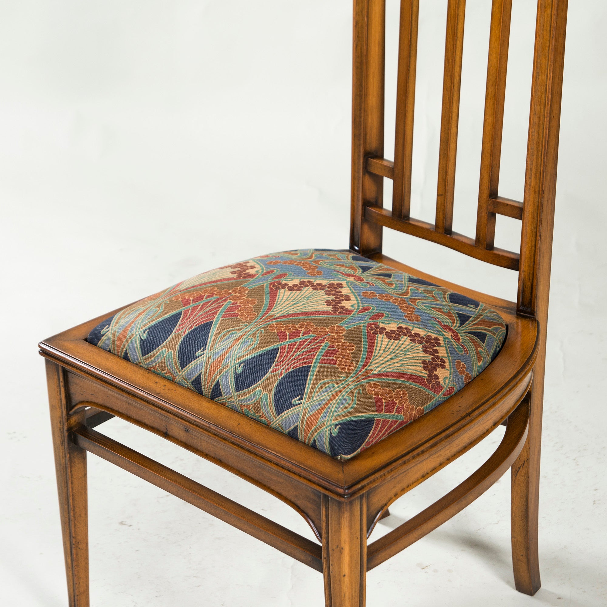 Italian Dining Chair Medea High Back Chair Art Nouveau Style (1) Classic Antique Style
