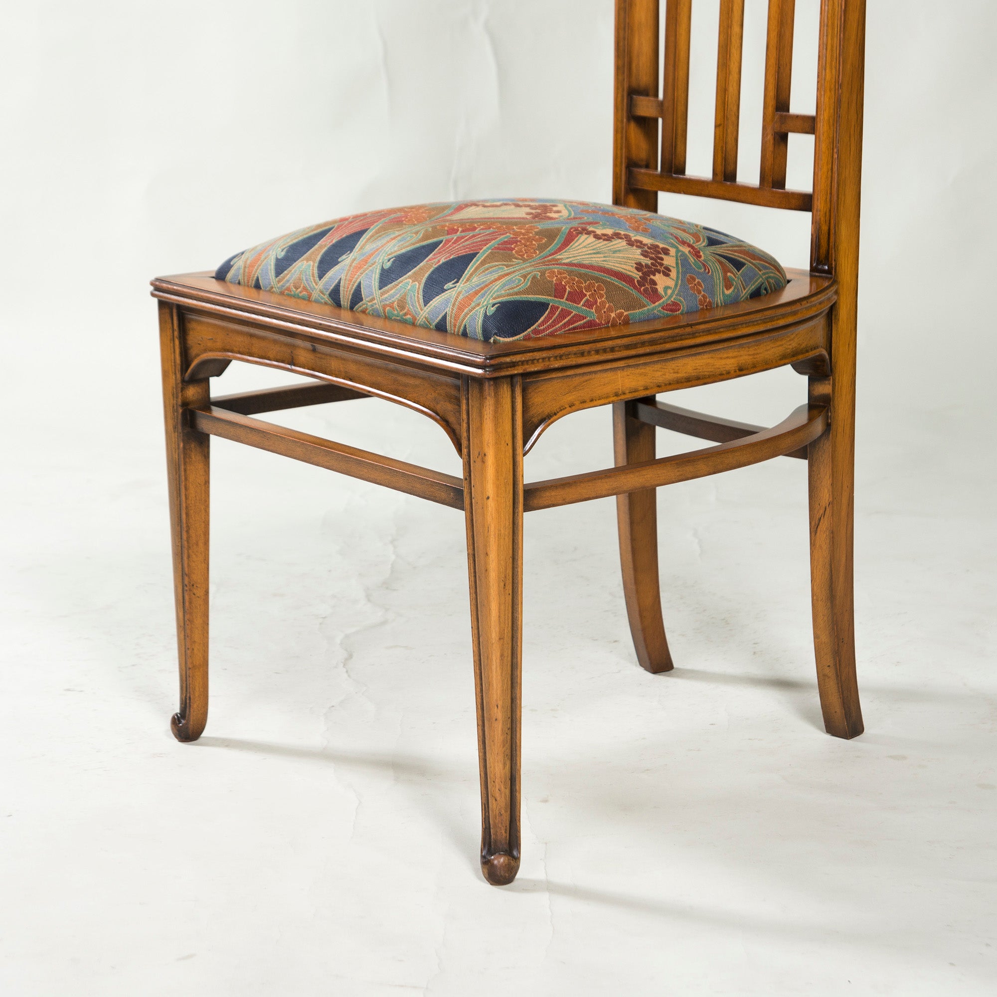 Italian Dining Chair Medea High Back Chair Art Nouveau Style (4) Classic Antique Style