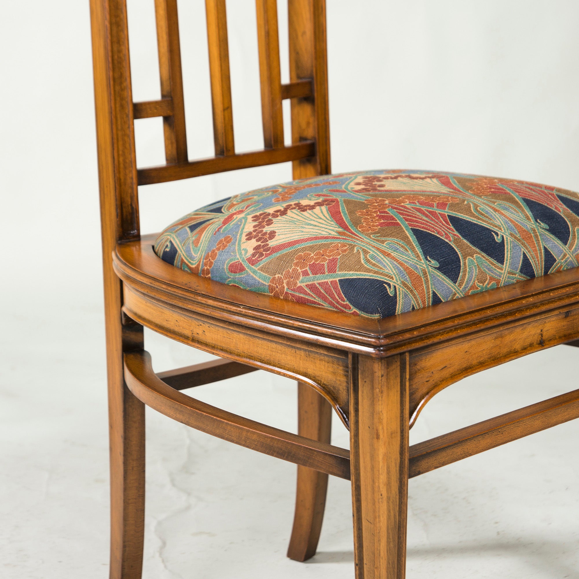 Italian Dining Chair Medea High Back Chair Art Nouveau Style (1) Classic Antique Style