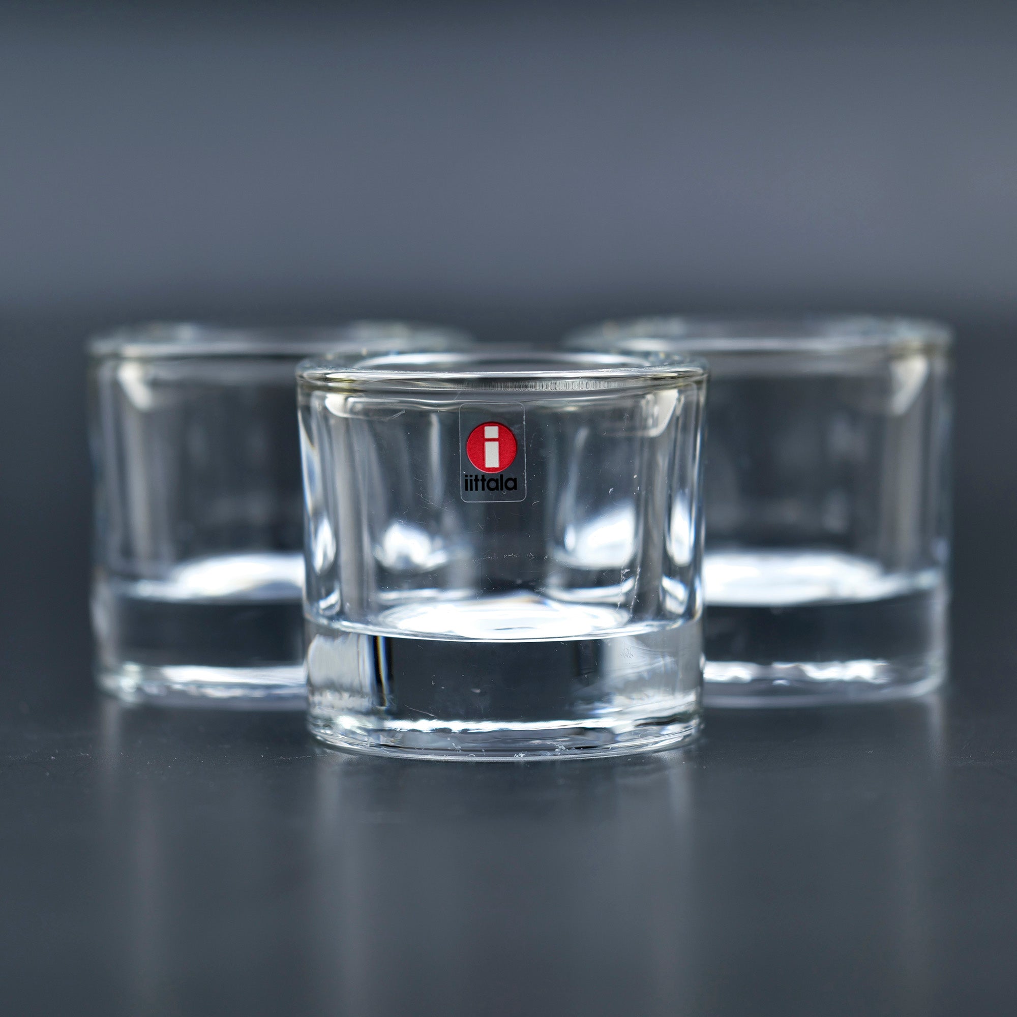 イッタラ マリメッコ キビ キャンドルホルダー クリア3個セット iittala Marimekko Kivi ヘイッキ・オルヴォラ 【訳あり】