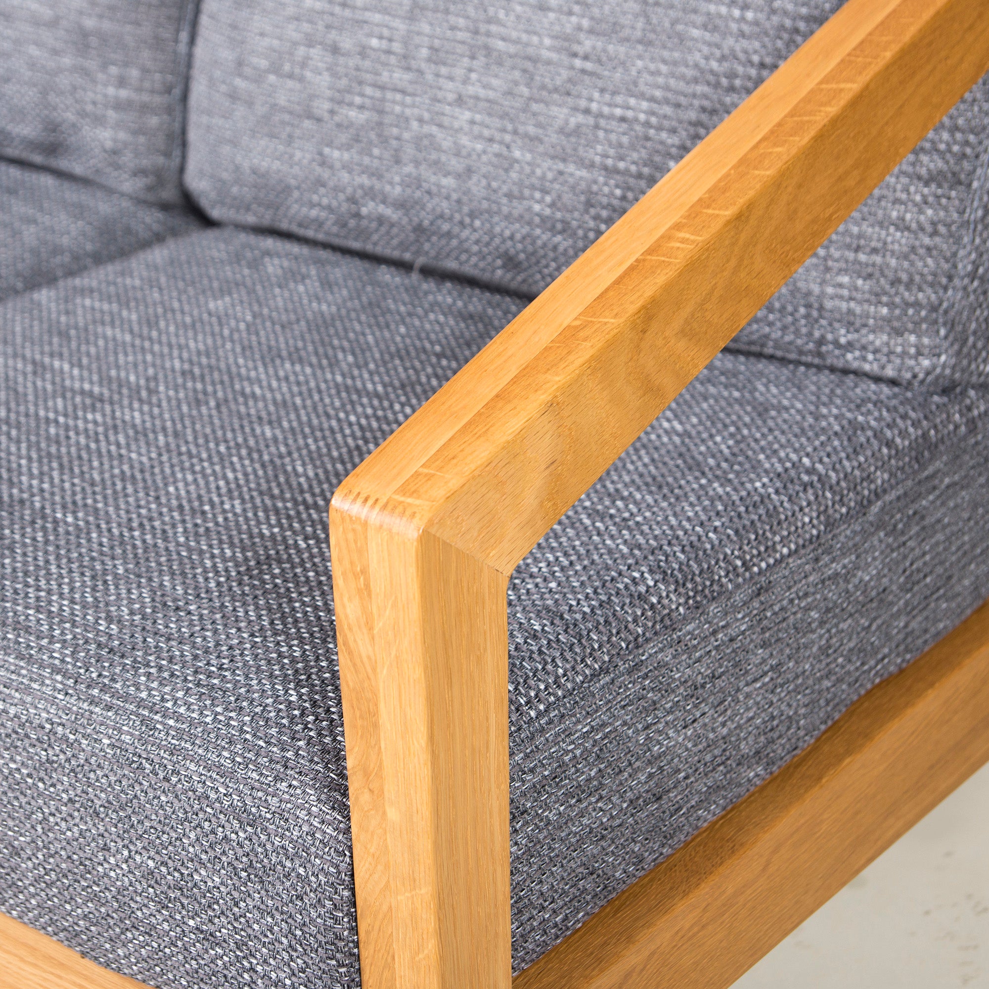 NDstyle sofa ND style Noda Sangyo homme/Om 3P Oak wood Solid wood Natural modern Scandinavian Japanese modern