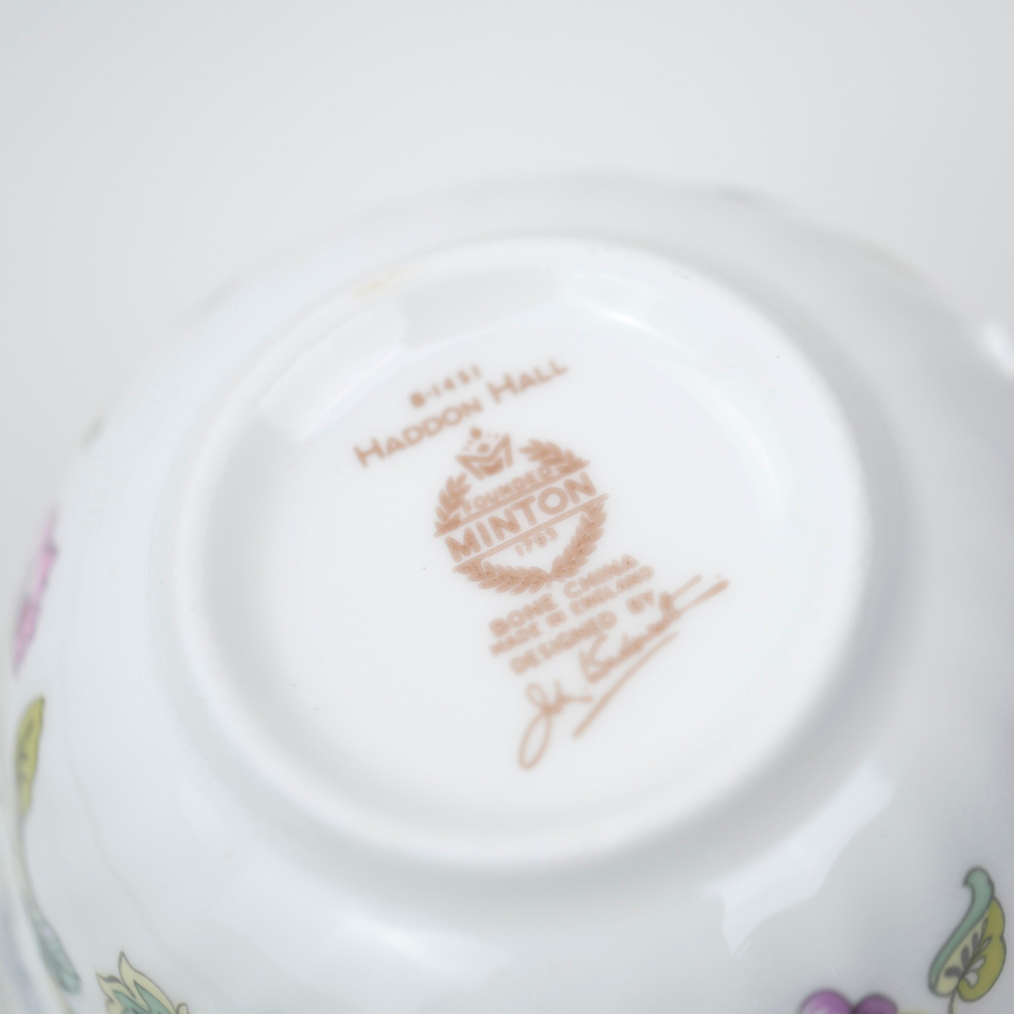 Minton Haddon Hall Green Cup & Saucer, Good Condition (6)
