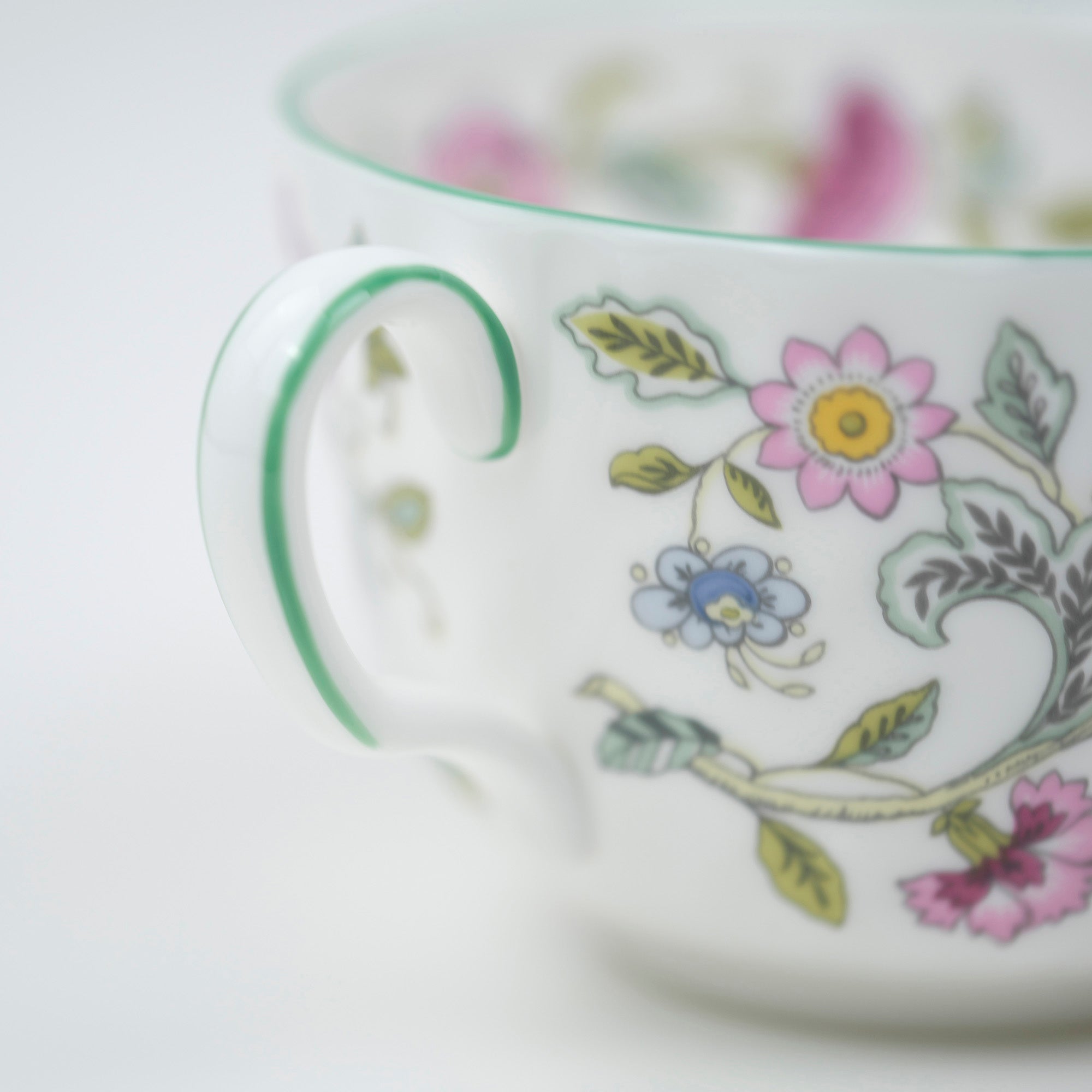 Minton Haddon Hall Green Cup & Saucer, Good Condition (6)