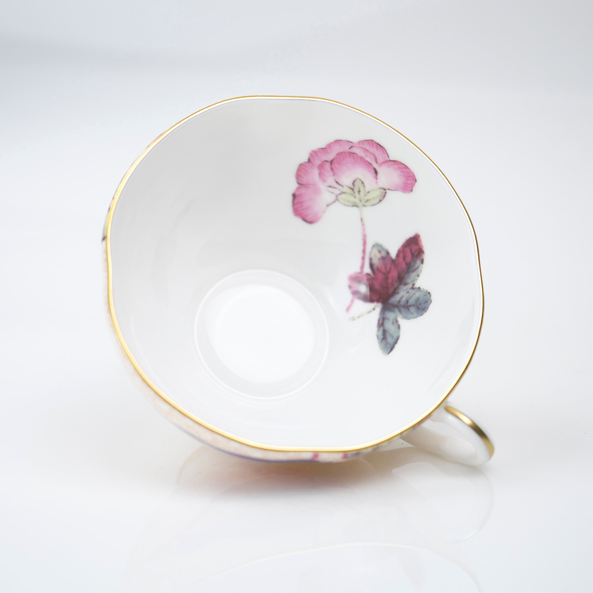 ウェッジウッド ハーレクインコレクション カッコー カップ&ソーサー ピーチ (1)