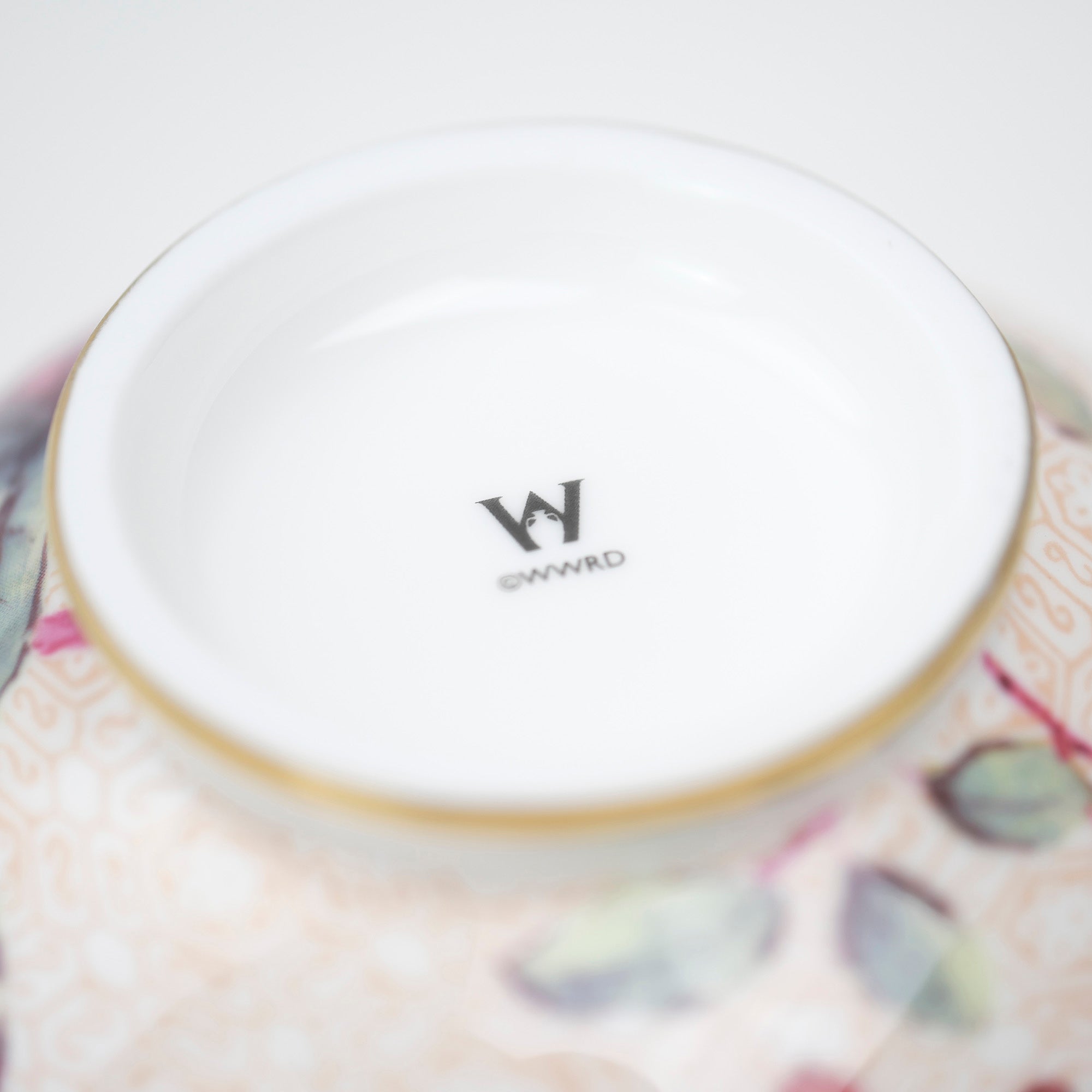 ウェッジウッド ハーレクインコレクション カッコー カップ&ソーサー ピーチ (1)