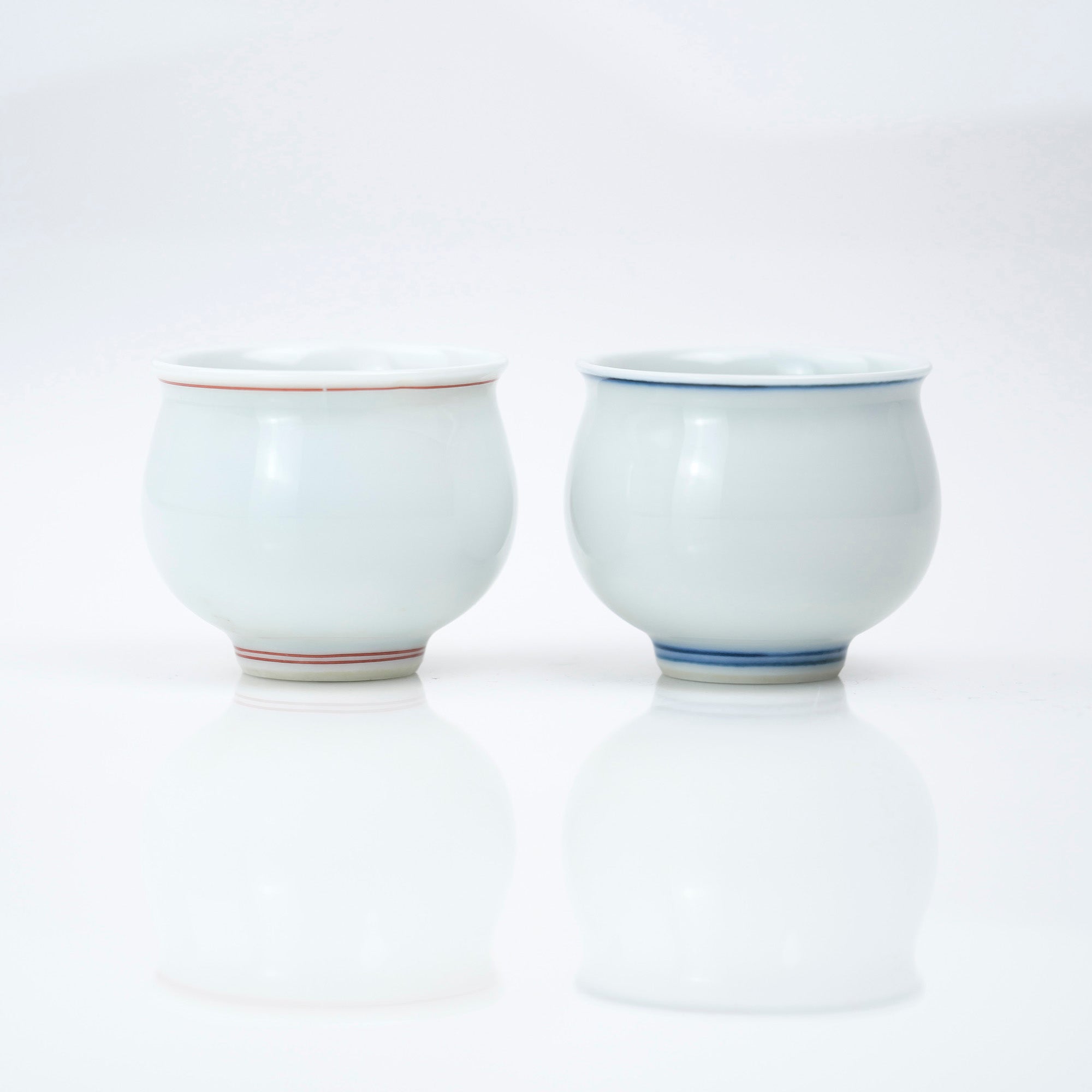 Gen'emon Kiln, Dark Blue and Red Zodiac Dog Sake Cup, Arita Ware, Wooden Box, Lucky Charm