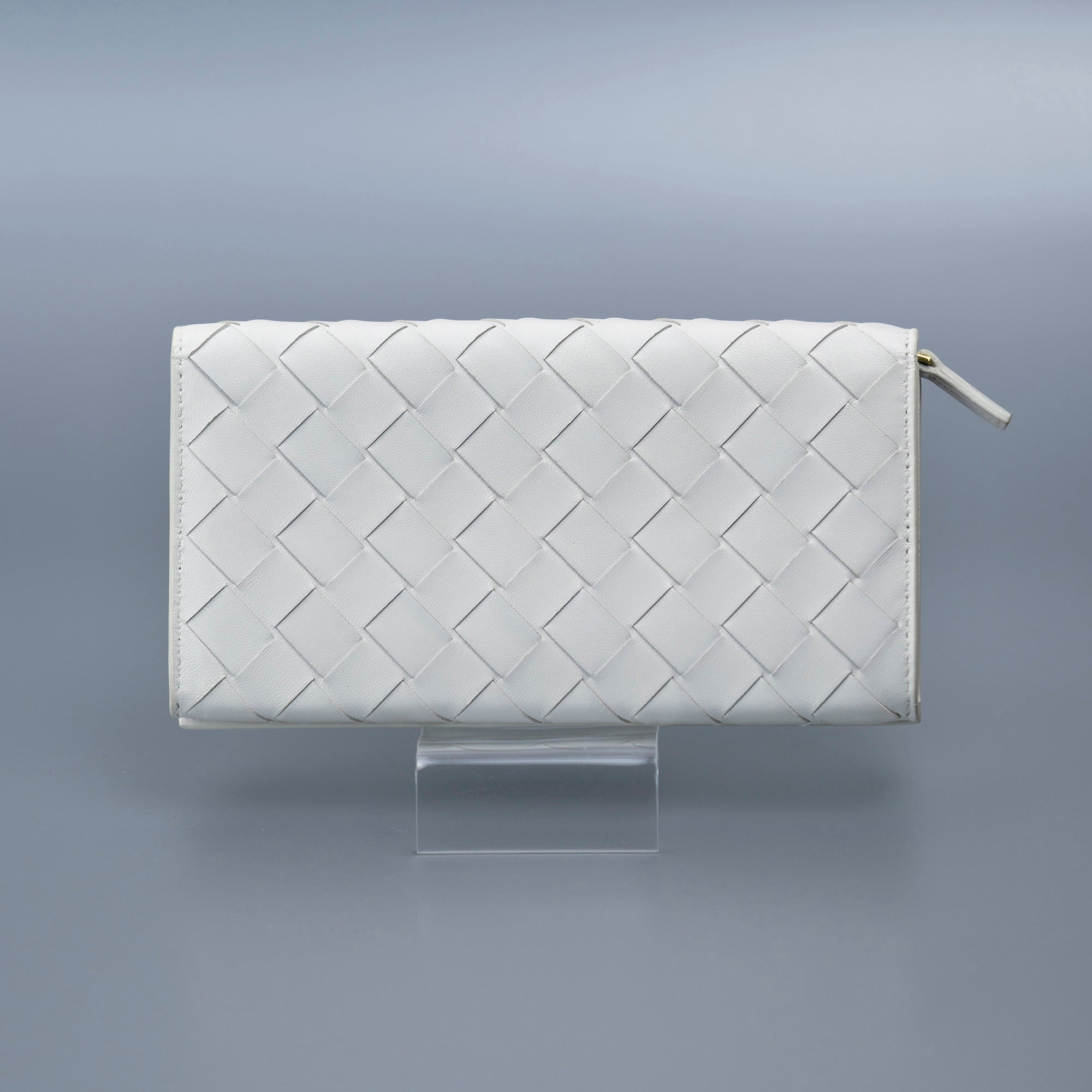 ボッテガ ヴェネタ 長財布 財布 BOTTEGA VENETA イントレチャート フラップウォレット ホワイト