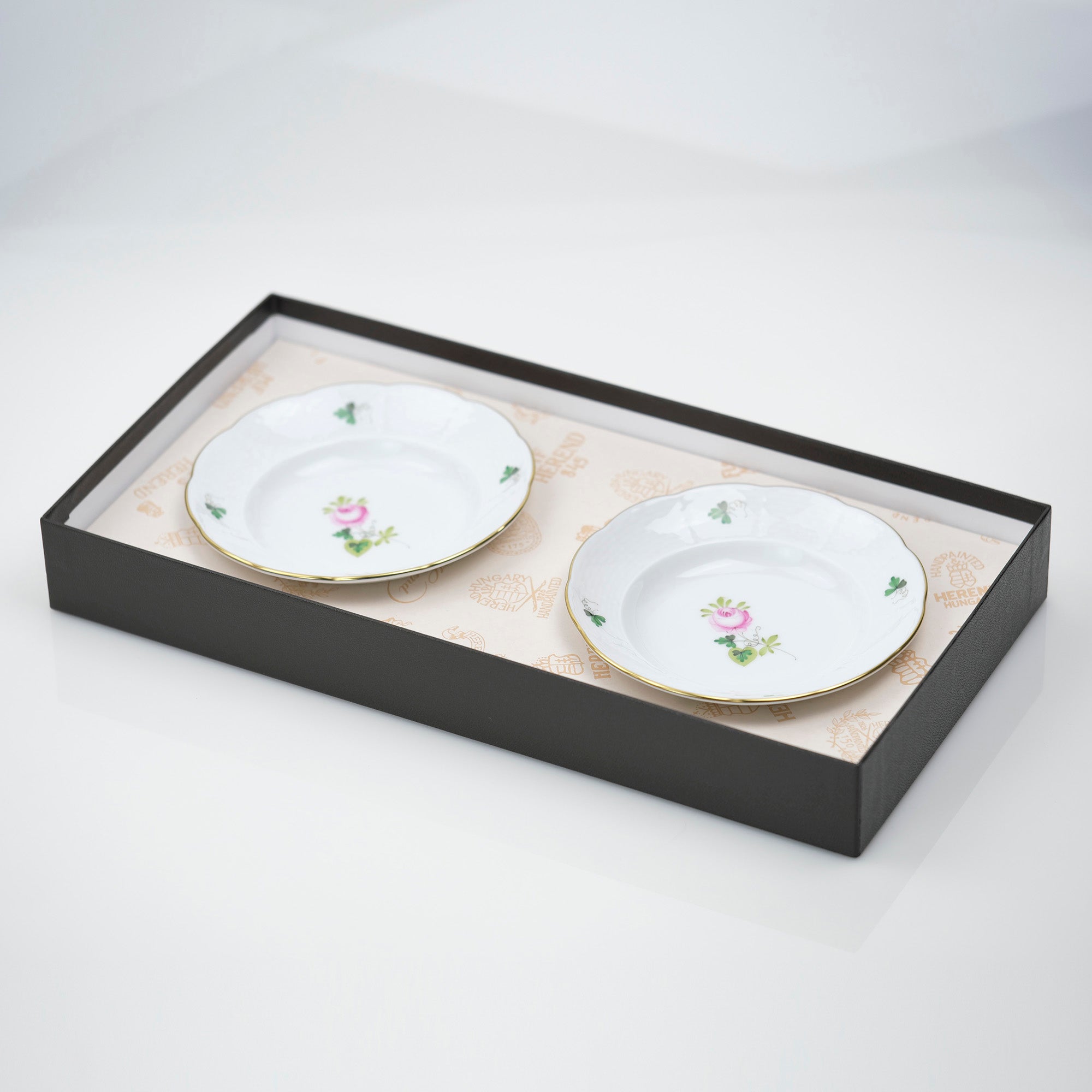 ヘレンド ウィーンの薔薇 シンプル オリエンタルボール 2枚セット 小皿 美品