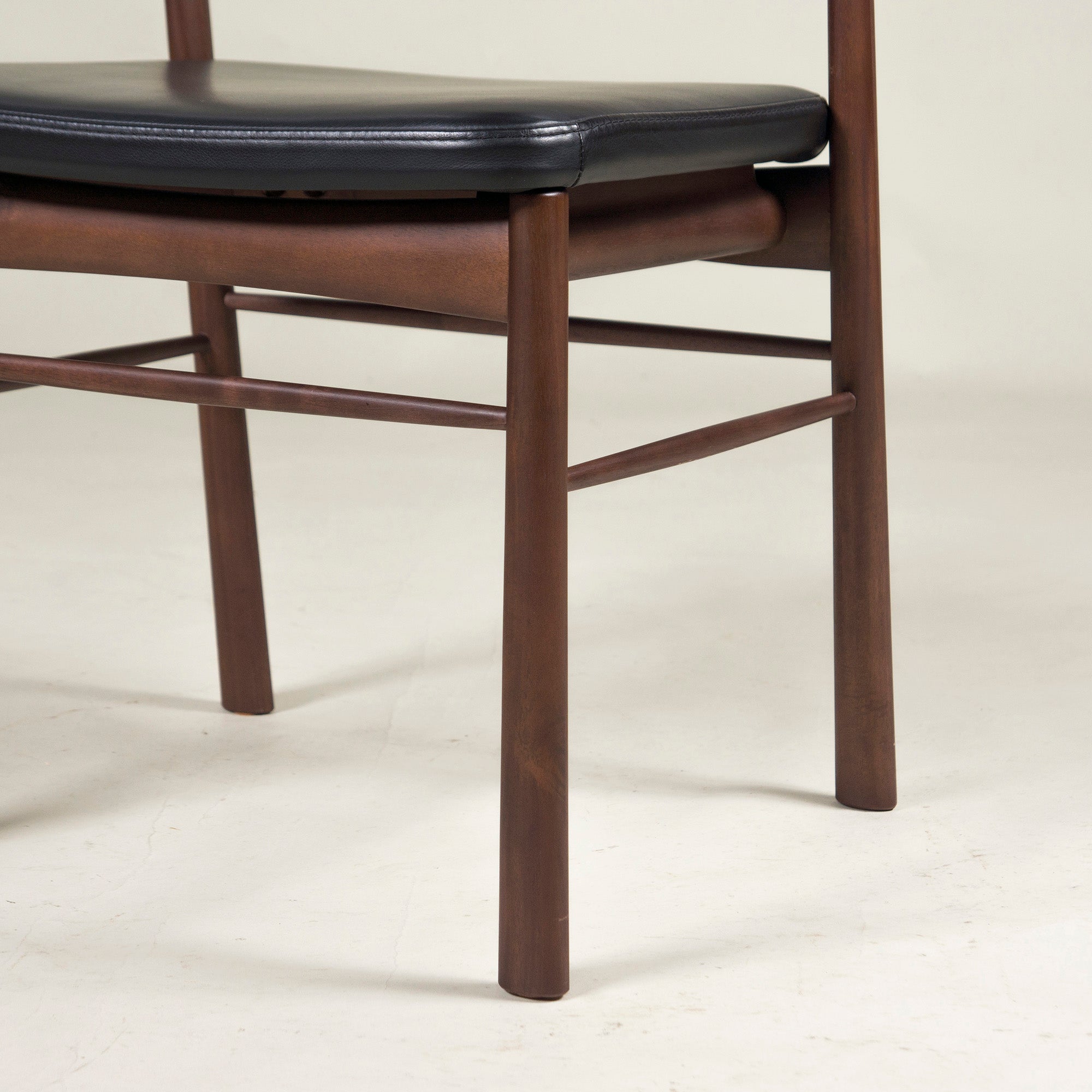 Asahi Wood Processing Dining Chair AMLYS/Amris Torneo/Torneo Side Chair (1) Acacia wood x Ebony Hans S. Jacobsen Nordic
